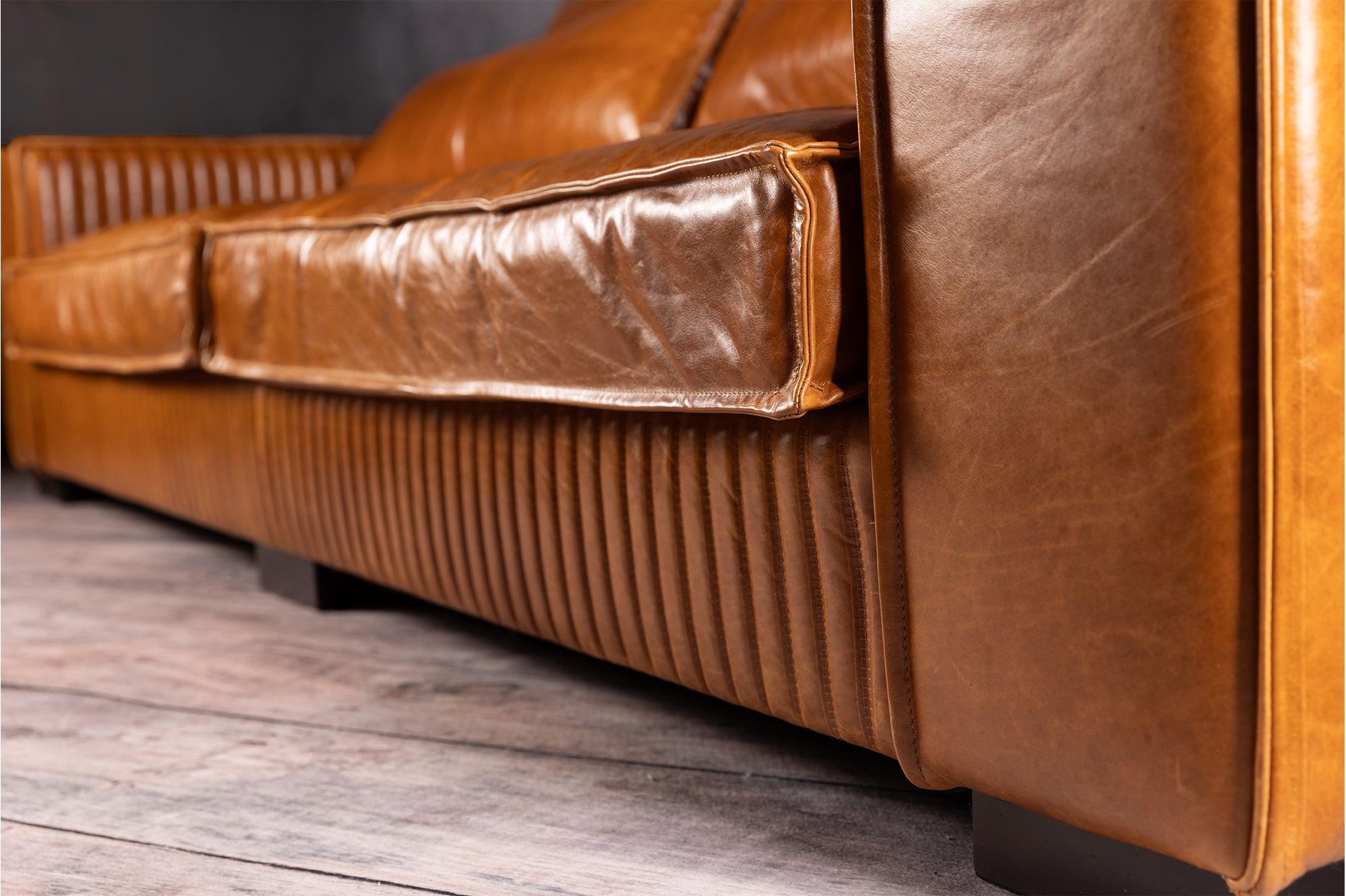 Royal Admiral Genuine Leather Sofa - Modern Luxury Living Room Furniture for Home & Office Comfort