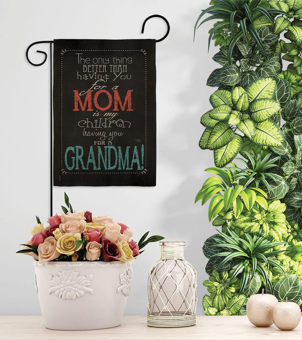 Mom & Grandma Garden Flag Set - Double-Sided Flower Design for Mother's Day & Family Decor
