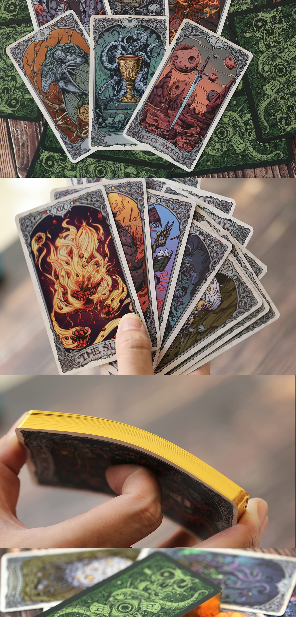 Cthulhu Poker Cards Collection - Rare Limited Edition Playing Cards Set for Card Games, Magic Tricks & Parties - Perfect Gift for Men & Women - Ideal for Cardistry, Game Nights & Halloween Events