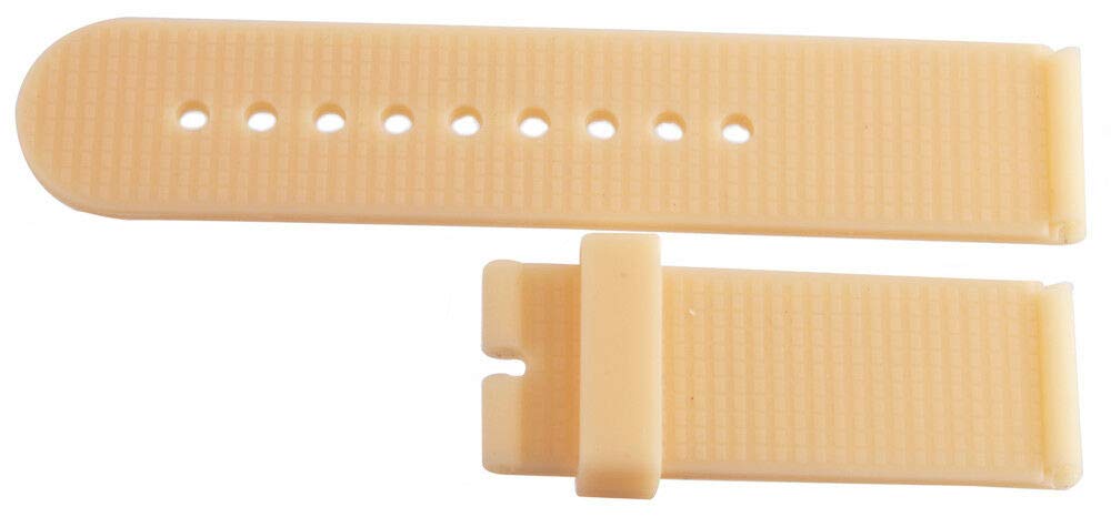 22mm Peach Rubber Watch Band for Men - Durable & Comfortable Strap for Casual, Sports & Outdoor Activities