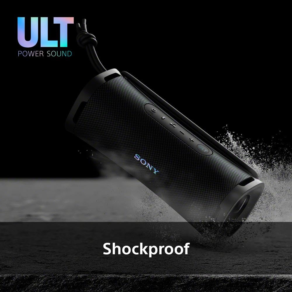 Sony ULT FIELD 1 Wireless Bluetooth Speaker - IP67 Waterproof, Dustproof & Shockproof | ULT POWER SOUND with Deep Bass | 12-Hour Battery | Clear Call Quality | Perfect for Outdoor, Travel, Camping & Beach (Forest Gray)
