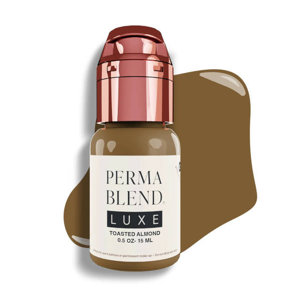 Perma Blend Luxe Toasted Almond Pigment - Professional Cosmetic Tattoo Ink for Eyebrows & Lips | Perfect for Microblading, Ombre Brows & Permanent Makeup Artists