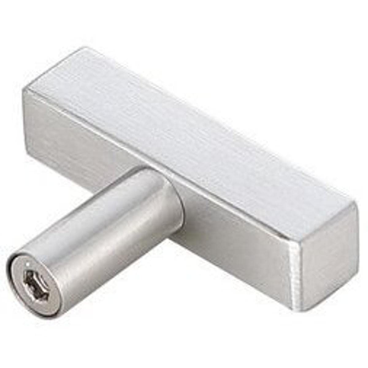 Modern Zinc Alloy Dior T Bar Pulls - Nickel Finish (10-Pack) for Cabinets & Drawers