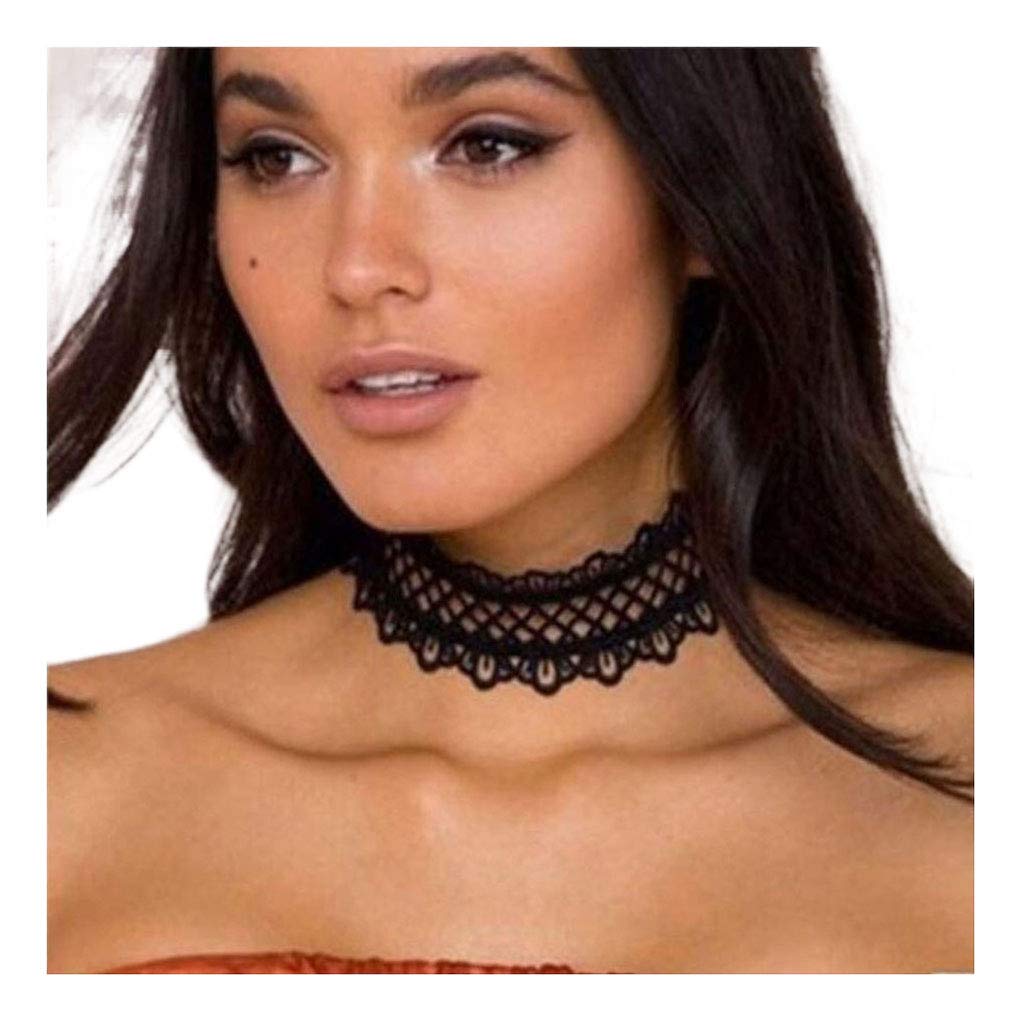 Yalice Elegant Lace Choker Necklace - Dainty Short Chain Jewelry for Women & Girls | Perfect for Parties, Weddings & Everyday Fashion