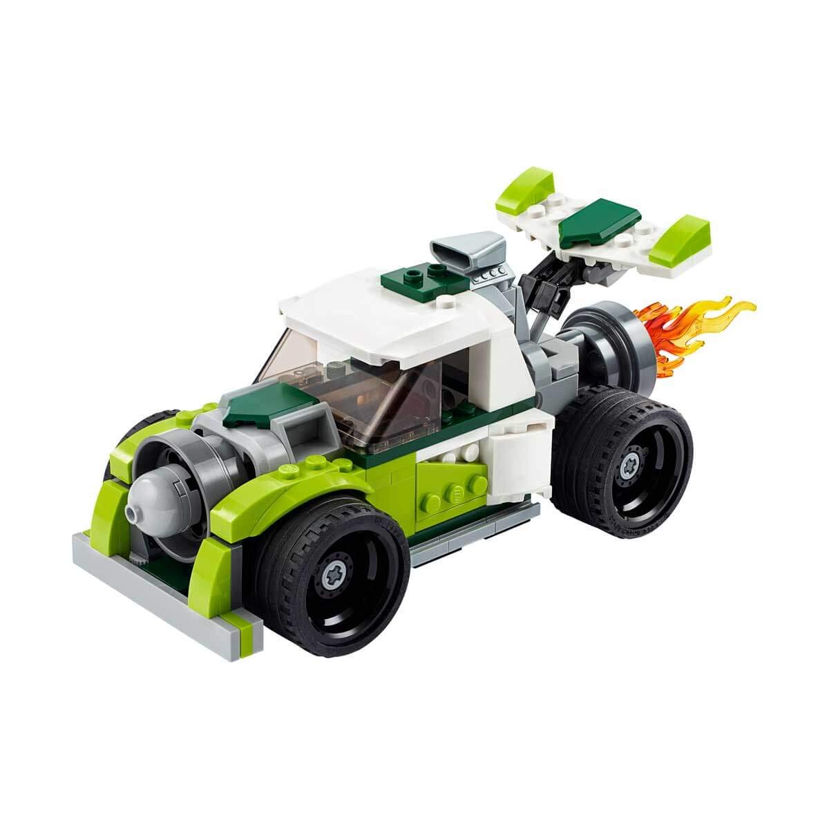 LEGO Creator 3-in-1 Rocket Truck, Off-Road Vehicle & Quad Bike Building Kit (104 Pieces) - Vehicle Collection Series for Kids & Adults - Creative Play, STEM Learning & Gift Ideas