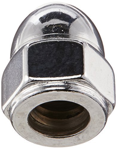 1/4-20 Coarse Thread Acorn Cap Nuts - Pack of 10 - Zinc Plated Steel Dome Hex Nuts for Furniture, Automotive & DIY Projects - Secure & Decorative Fastening Solution