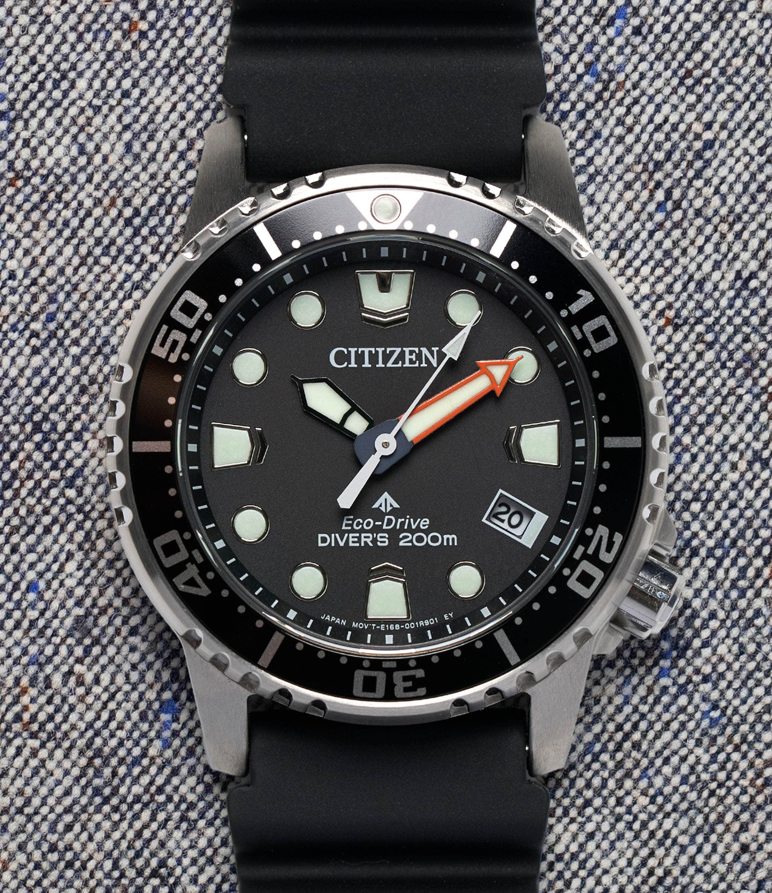 Promaster Eco-Drive Dive Watch 37mm - Waterproof Men's Watch for Scuba Diving, Swimming & Outdoor Adventures