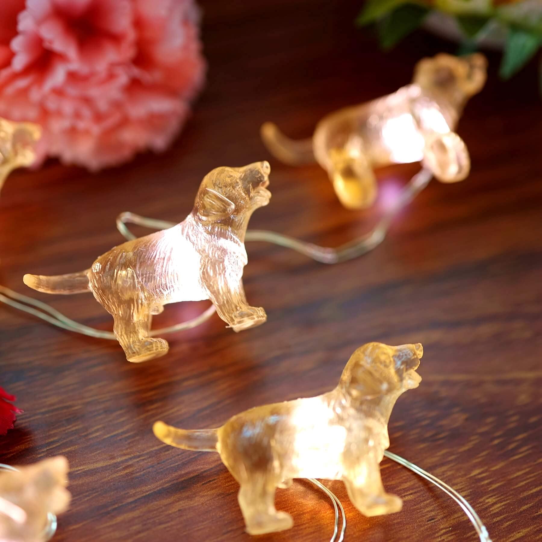 Fairy Labrador String Lights - 20LEDs 8ft Battery Operated Dog Shaped Decorative Lights | Perfect Gift for Dog Lovers, Girls Birthday, Christmas & Thanksgiving Decor | Ideal for Bedroom, Garden, Party and Home Decoration