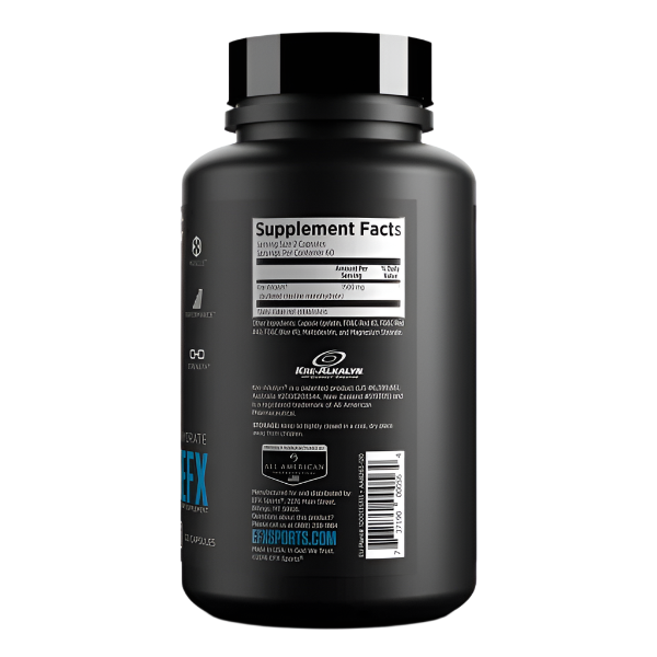 EFX Sports Kre Alkalyn EFX - 120 Capsules | Creatine Supplement for Muscle Growth, Strength & Performance | Pre-Workout & Post-Workout Recovery