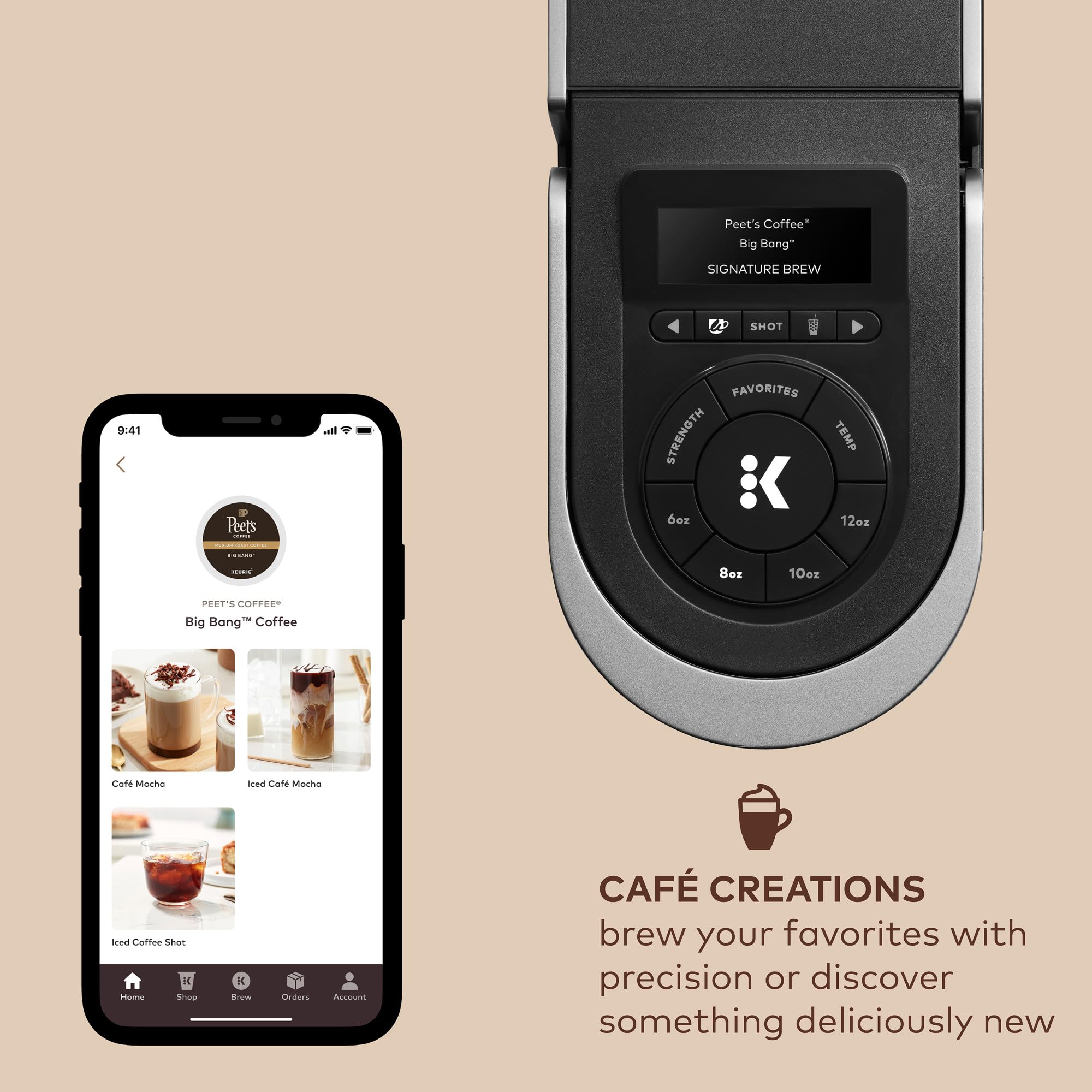 Keurig K-Cafe SMART Single Serve K-Cup Pod Coffee Maker - Latte & Cappuccino Maker, Black | Perfect for Home, Office & Small Spaces | Brews Coffee, Lattes & Iced Drinks