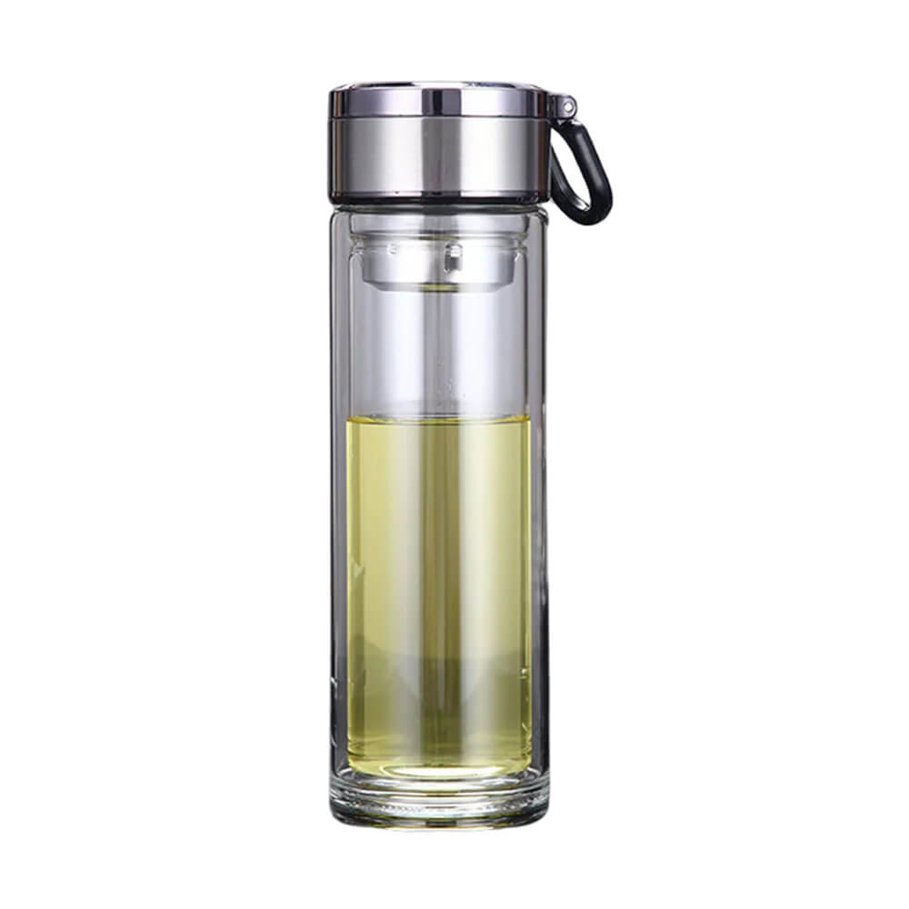 Aspen Glass Travel Tumbler - 20oz Insulated Stainless Steel Water Bottle with Lid & Straw, Leakproof & BPA-Free - Perfect for Hiking, Gym, Office & Outdoor Activities