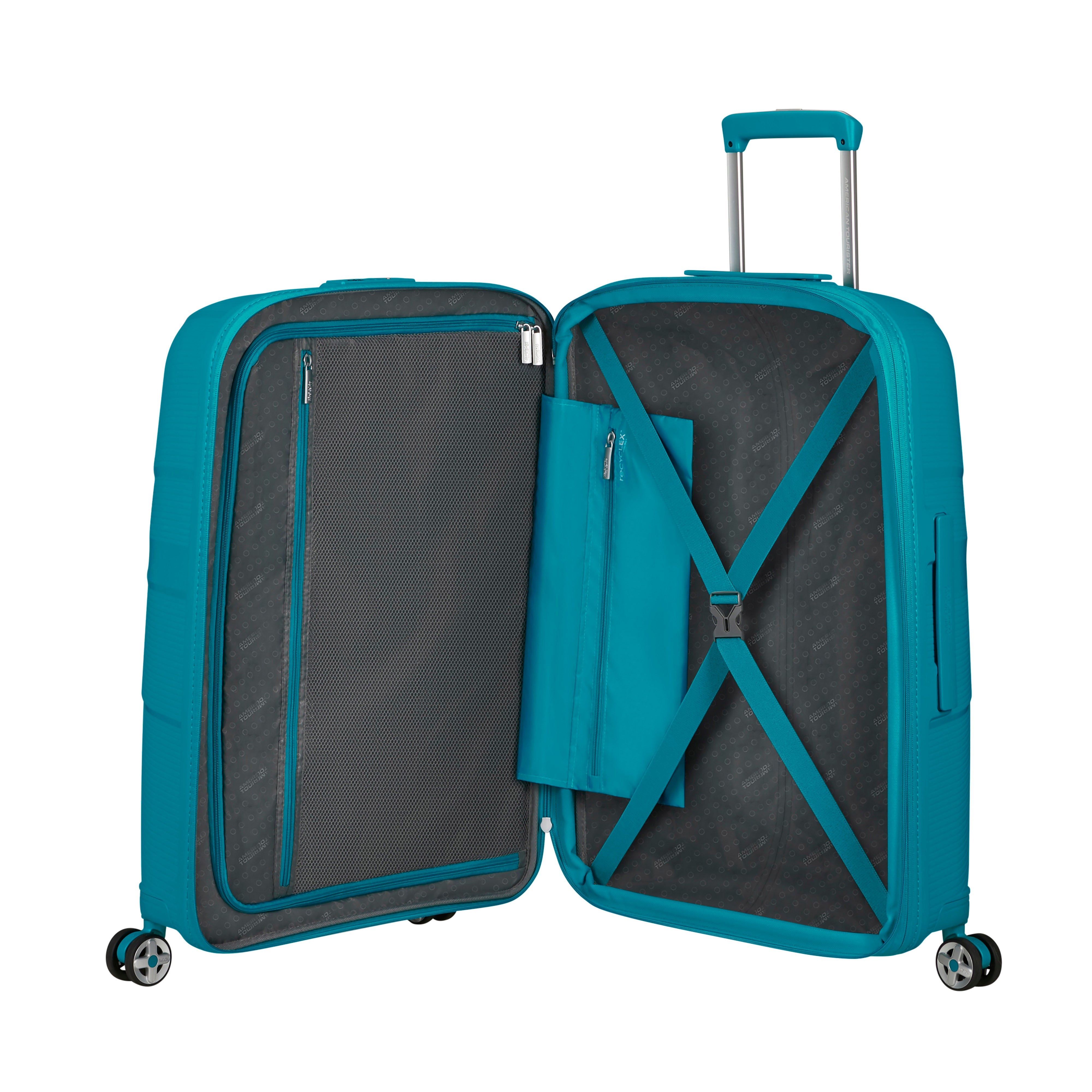 American Tourister StarVibe Spinner Medium Expandable Luggage - 28 Inch Lightweight Hardshell Suitcase with 360° Wheels for Travel, Business Trips & Vacations
