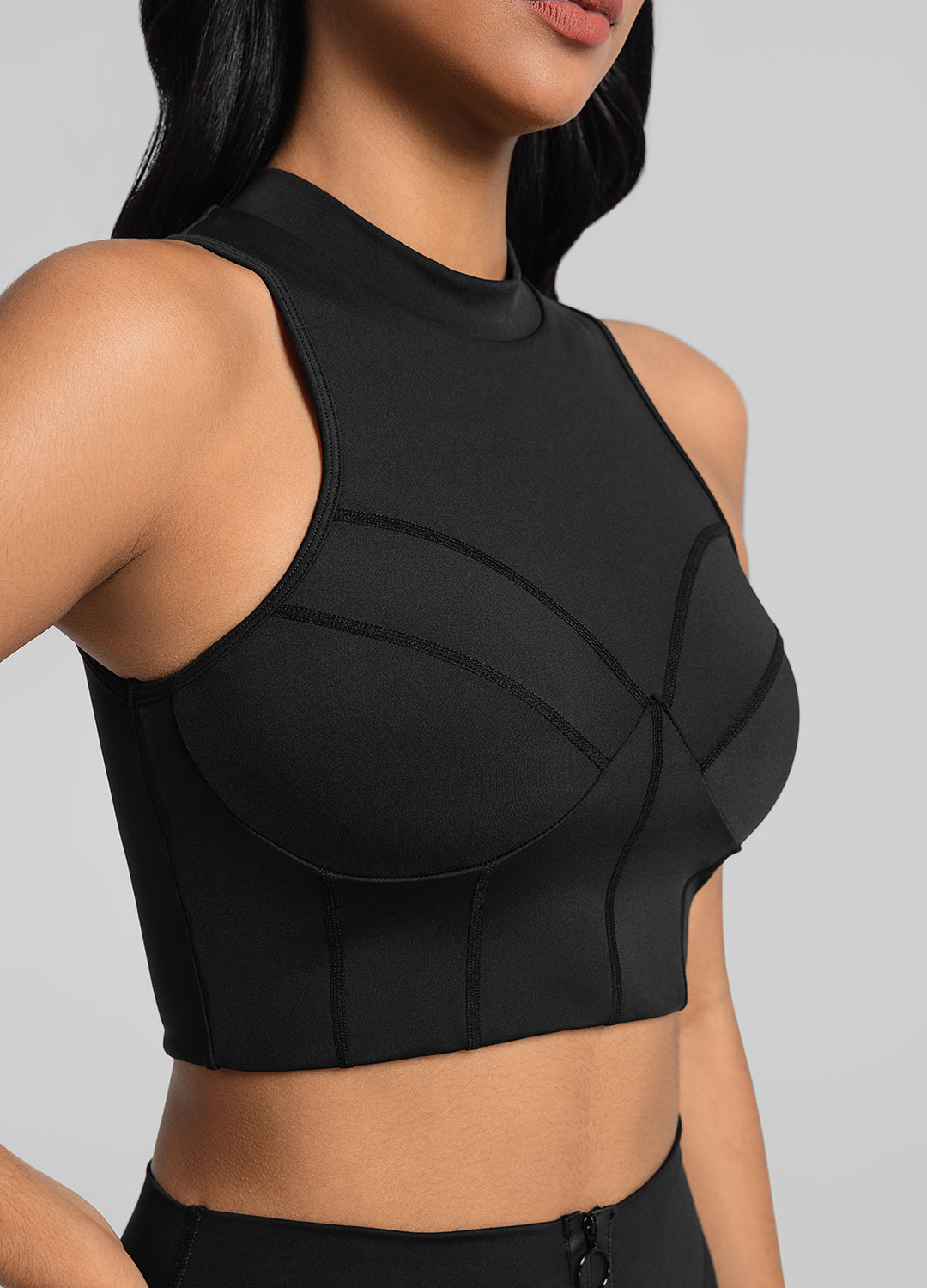 Trendy High Neck Crop Top for Women - Sexy & Comfortable Summer Fashion - Perfect for Gym, Yoga, and Streetwear