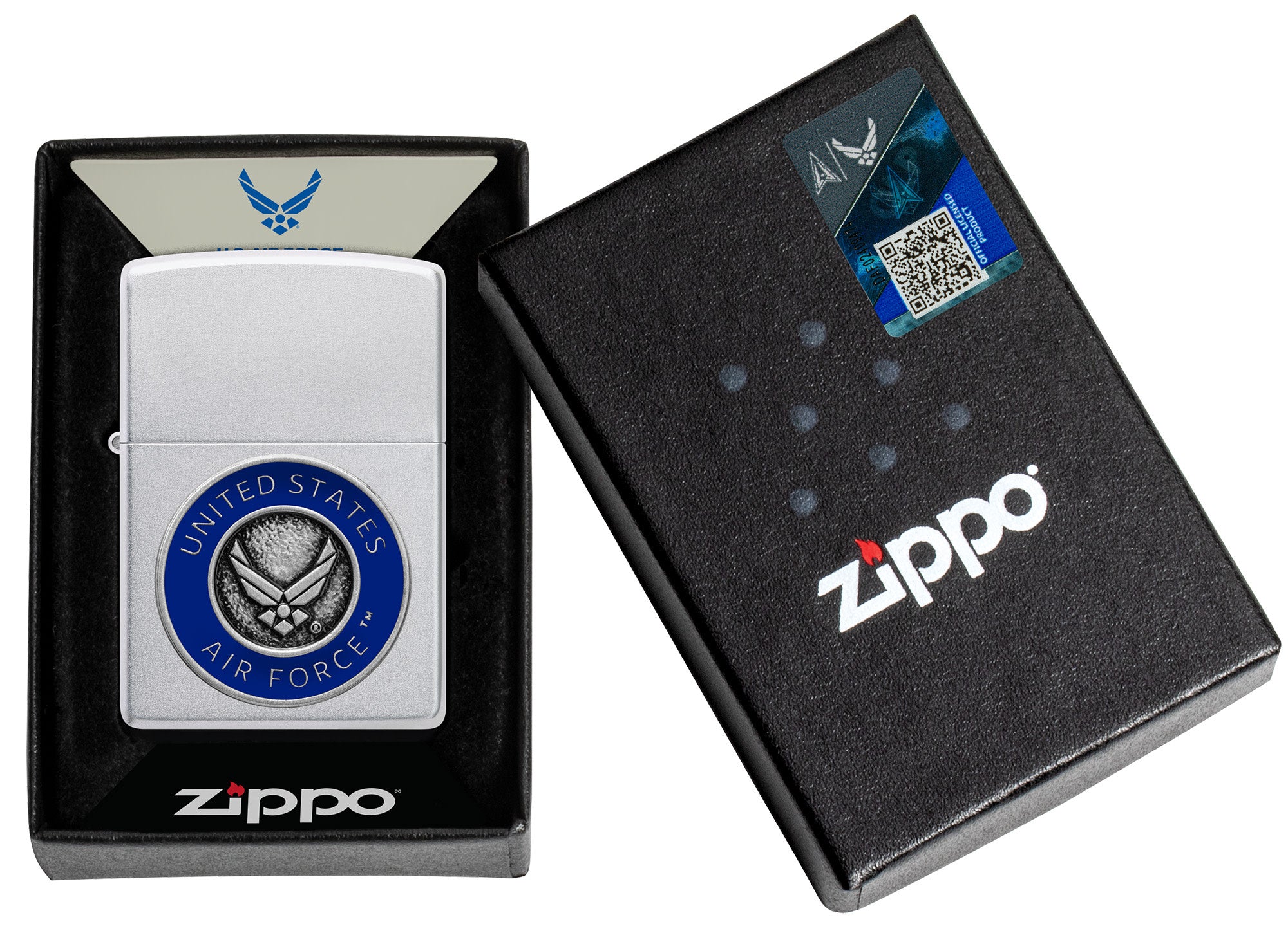 United States Air Force Emblem Art - Satin Chrome Finish - Perfect for Home Decor, Office Display & Military Memorabilia