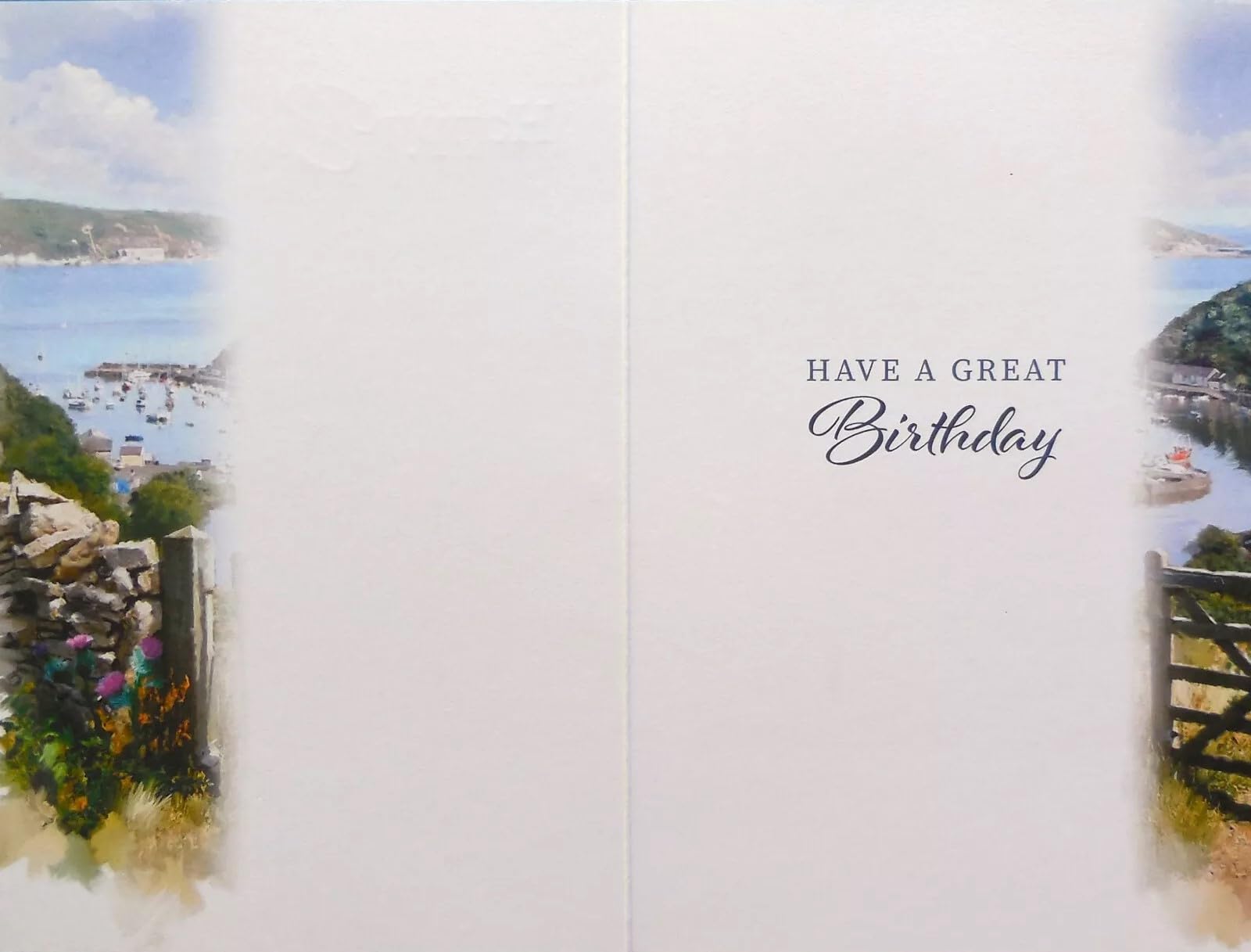 Happy Birthday Card for Men - Outdoor Scenic Design - 7.5