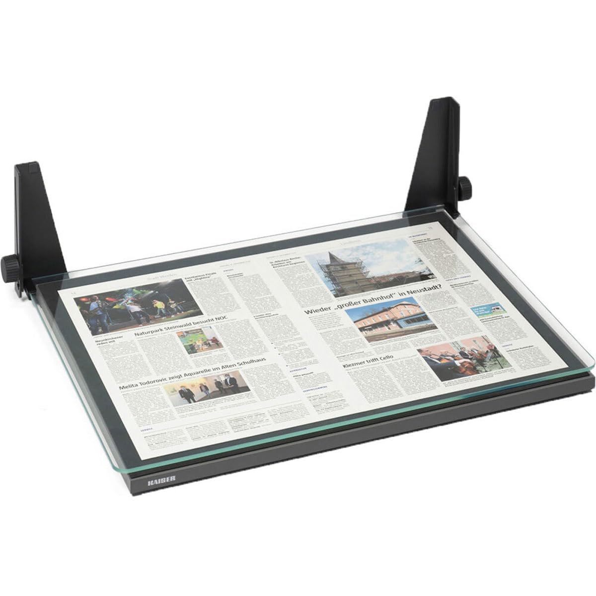 Kaiser Book Holder Stand for Large Books - Adjustable Reading & Copying Bookstand (205774) - Perfect for Office, Study, and Library Use