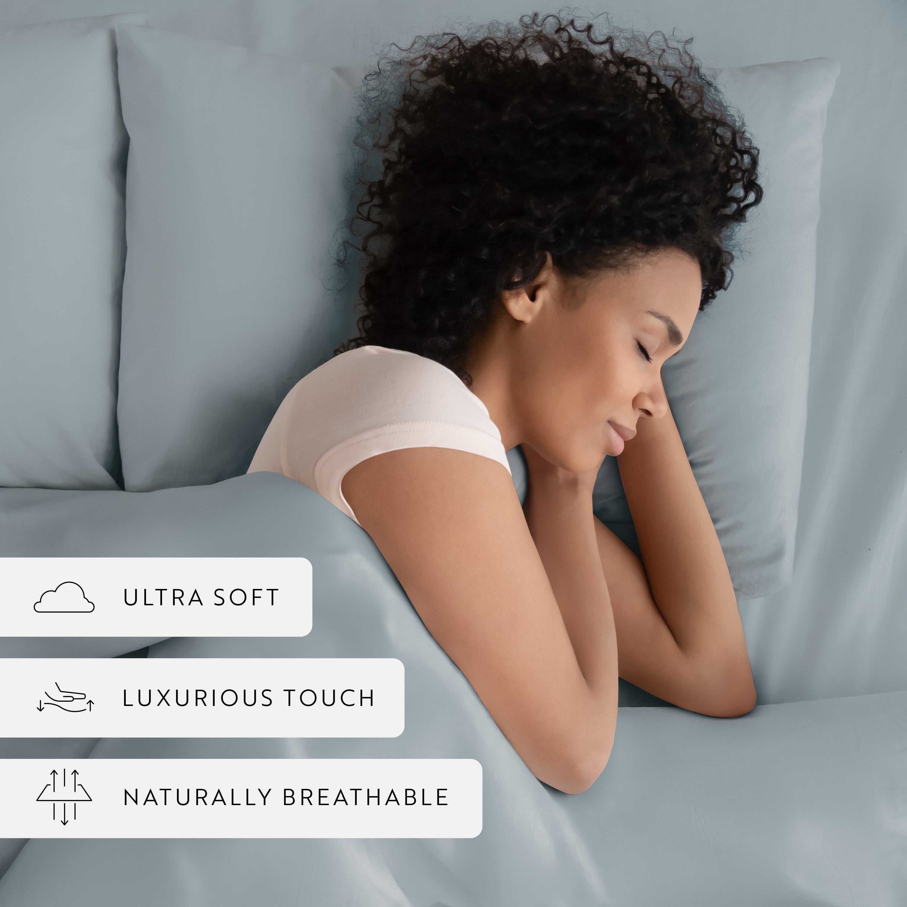 Premium 100% Long Staple Cotton 3-Piece Duvet Cover Set - King/Queen Size - Soft & Breathable Bedding - Perfect for Master Bedroom, Guest Room & Luxury Hotels