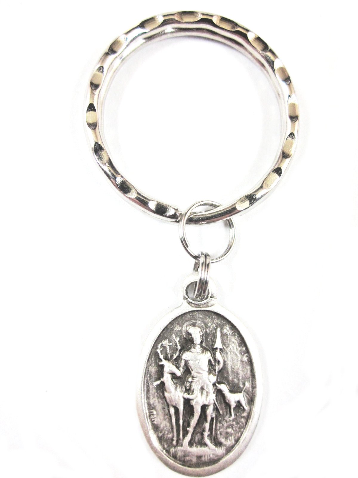St. Hubert Pray for Us Medal - Italy Made Key Ring with Gift Box & Prayer Card - Perfect for Religious Gifts, Catholic Devotion, and Everyday Faith Inspiration