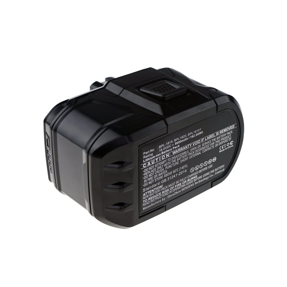 Synergy Digital 18V 9000mAh Li-ion Replacement Battery for Ryobi P310 Power Tools - Ultra High Capacity Compatible with Ryobi BPL-1815 - Perfect for Drilling, Sawing & DIY Home Improvement Projects