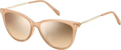 Pink / Silver Mirror Shaded Brown