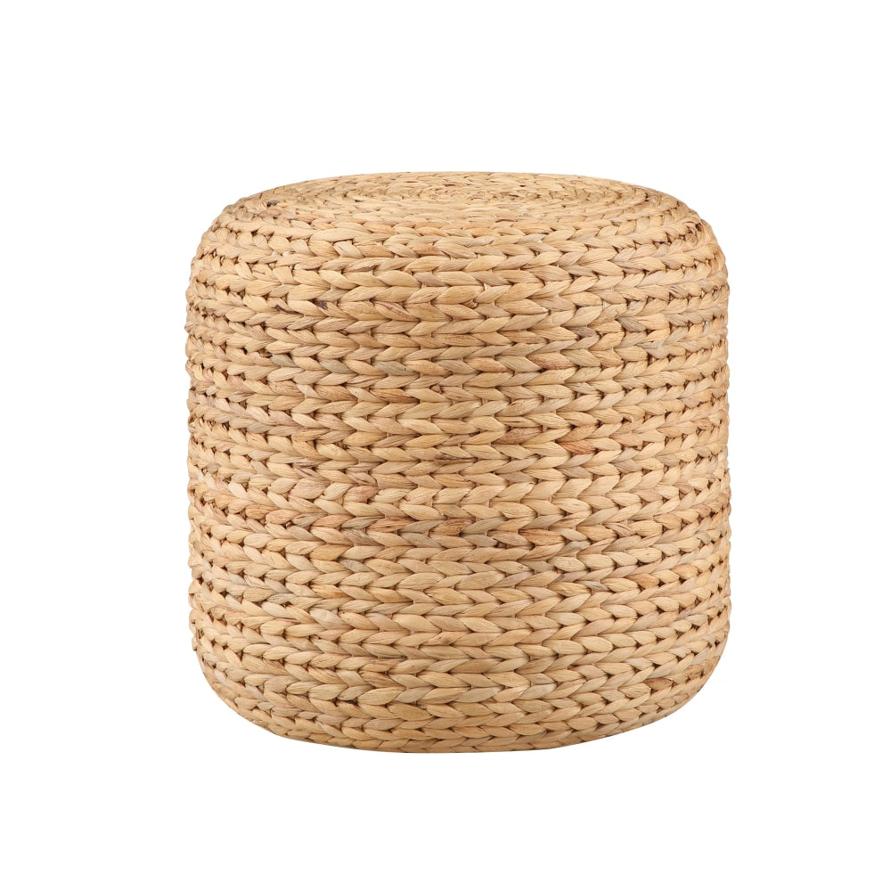 Cleo Ottoman Low Foot Stool Round Natural - Versatile Home Decor for Living Room, Bedroom & Office Use