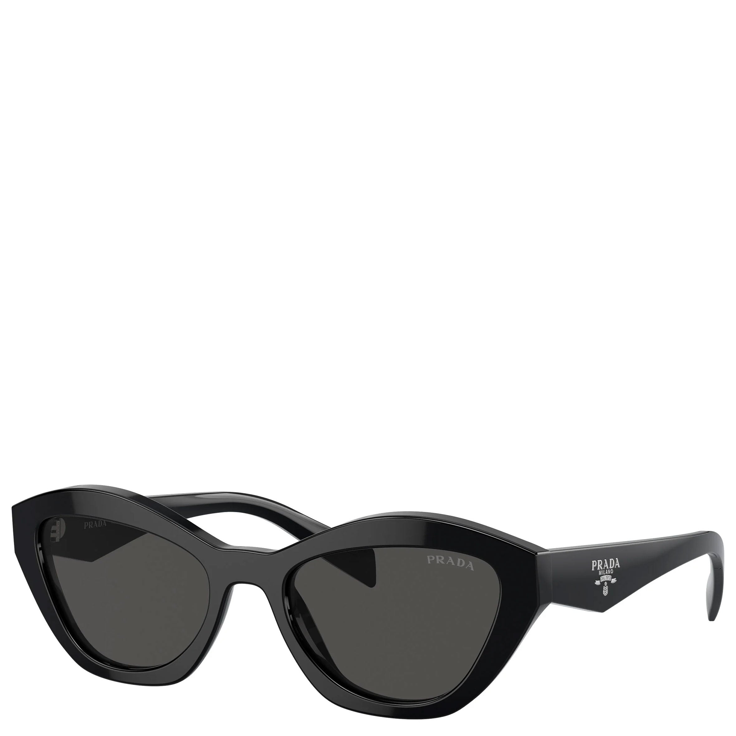 PRADA PRA02S Black Sunglasses for Women & Men - UV Protection, Fashion Luxury Shades for Outdoor, Driving & Travel