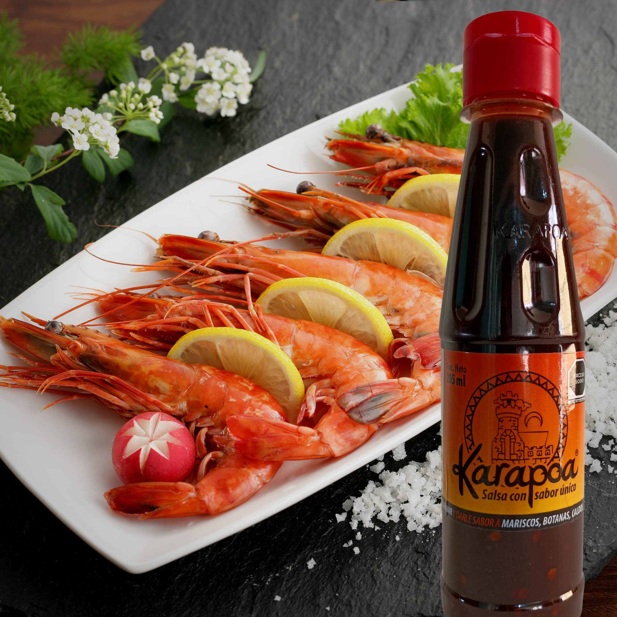 Authentic KARAPOA Hot Sauce Pack of 2 - 7 fl.oz Each | Traditional Northern Sinaloa Flavor | Perfect for Seafood, Snacks & Mexican Dishes | Spicy Condiment for Tacos, Wings & Home Cooking