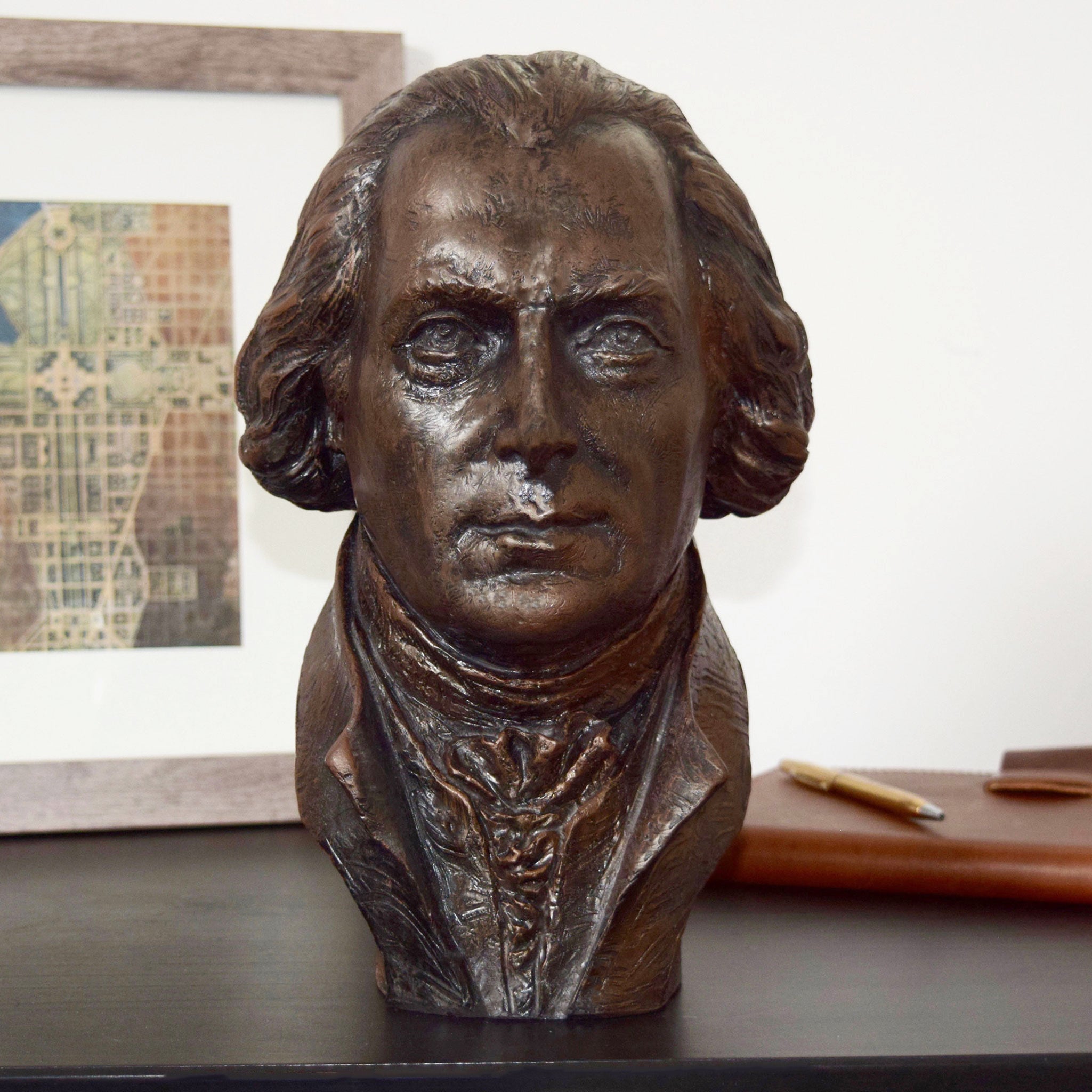 James Madison 11 inch Bust - Premium Collectible Historical Statue for Home & Office Decor, Gift for History Enthusiasts | Perfect for Bookshelves, Desks, and Display Cabinets