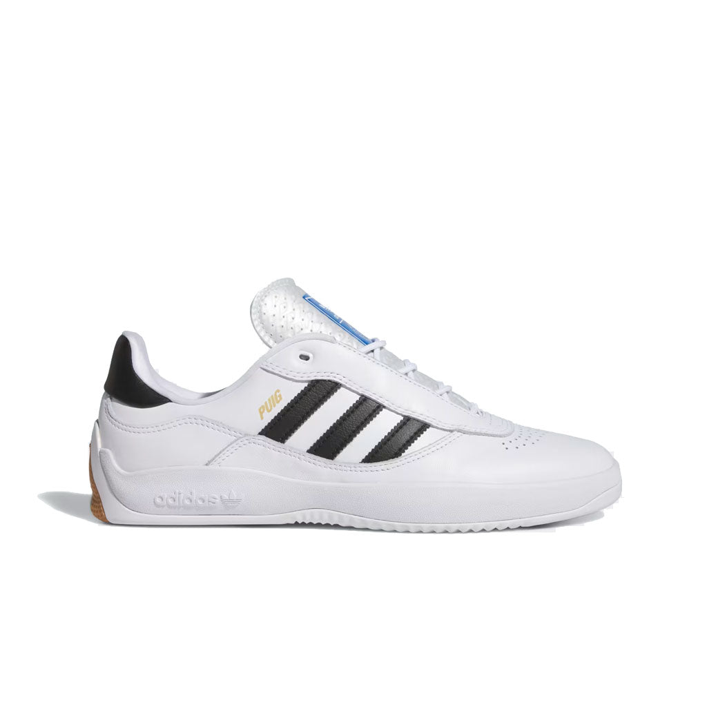 Adidas PUIG Sneakers - Cloud White, Core Black & Blue Bird Colorway | Stylish & Comfortable Running Shoes for Men & Women | Perfect for Gym, Jogging & Casual Wear