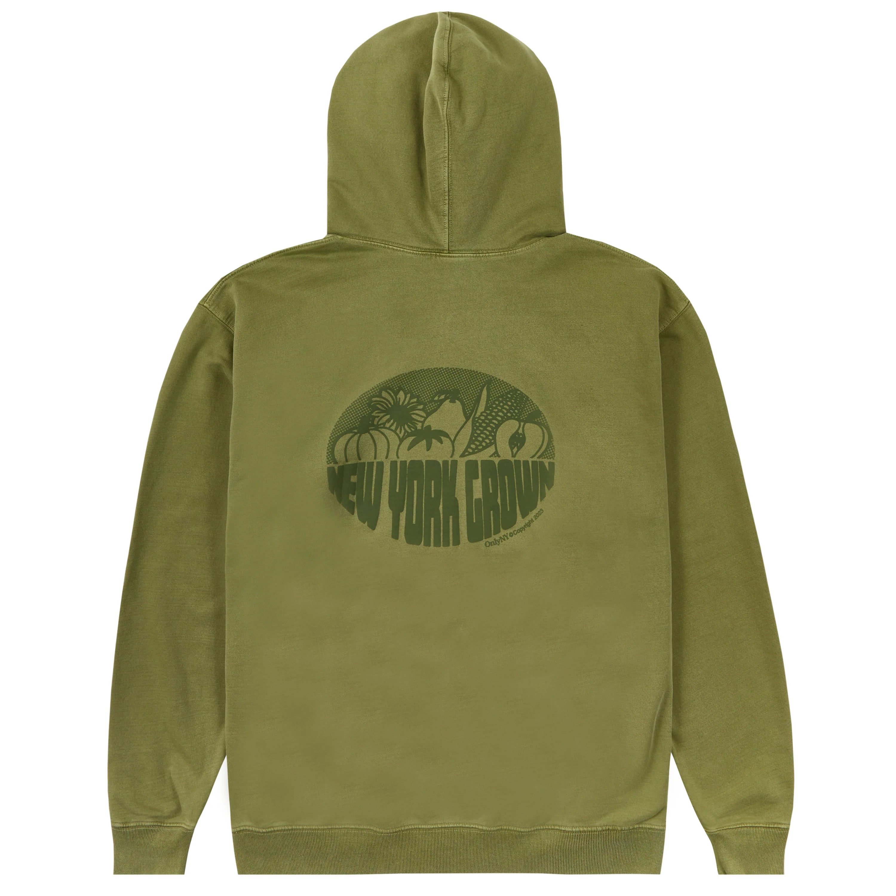 Only NY New York Grown Harvest Zip Hoodie - Moss Green | Cozy Streetwear for Urban Fashion & Casual Outfits
