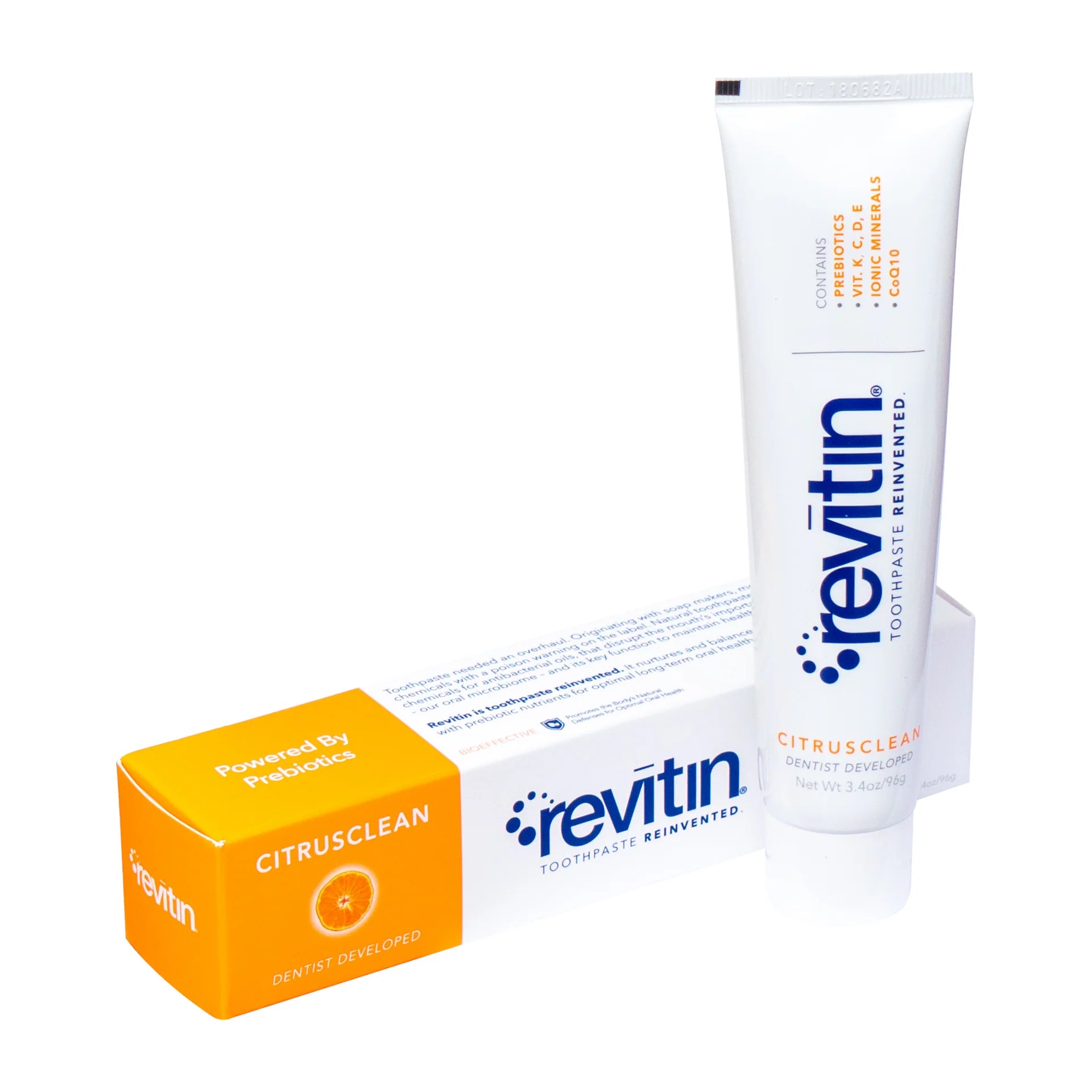 Revitin Toothpaste for Teeth Whitening & Sensitivity Relief - Natural Fluoride-Free Formula for Daily Oral Care - Perfect for Sensitive Teeth & Gum Health at Home or Travel