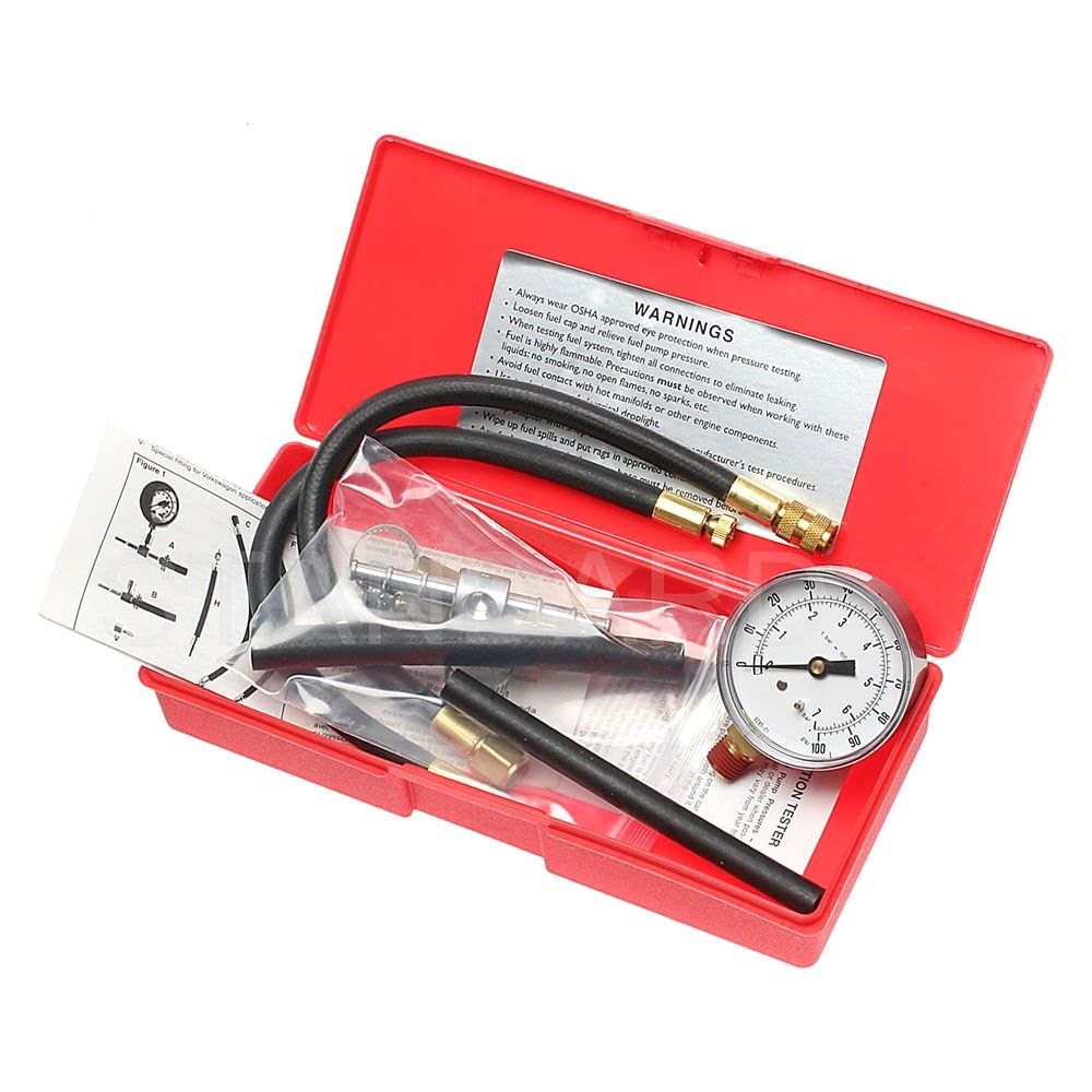 Standard Motor Products CT22 Fuel Injection Pressure Tester Kit - Professional Automotive Diagnostic Tool for Fuel System Testing | Perfect for Mechanics, DIY Car Repair & Engine Maintenance