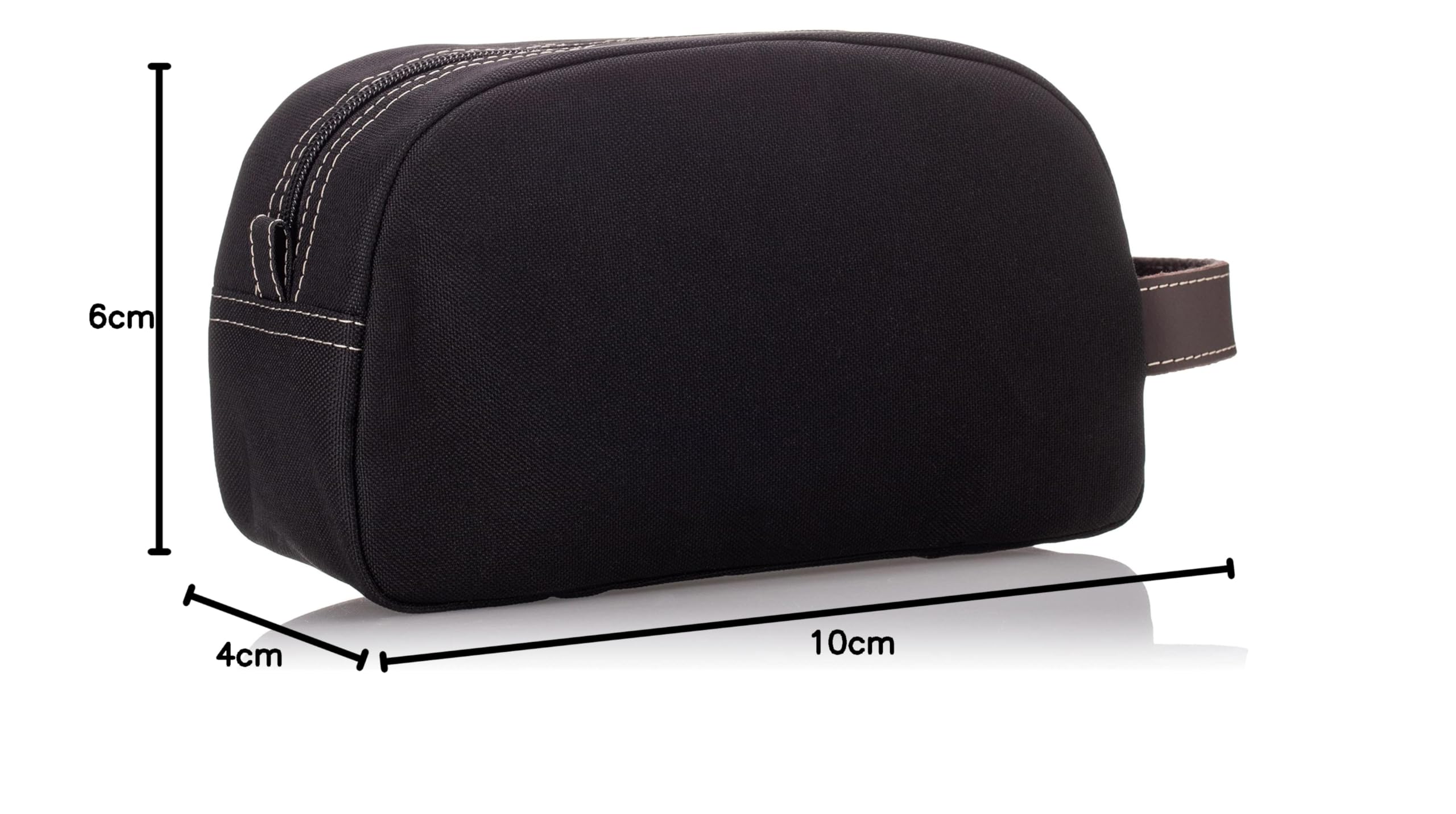 Timberland Men's Canvas Toiletry Bag - Black Travel Kit Organizer for Shaving, Cosmetics & Essentials - Perfect for Camping, Gym & Business Trips