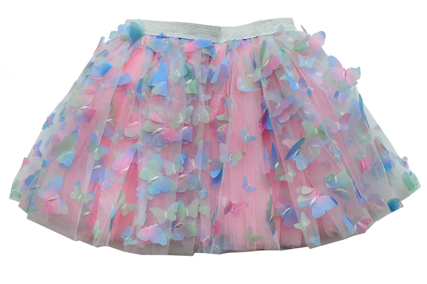 Butterfly Flutter Tutu Dress for Baby Girls 1-2 Years - Soft Pastel Pink Tutu Skirt for Photoshoot, Birthday Party & Special Occasions