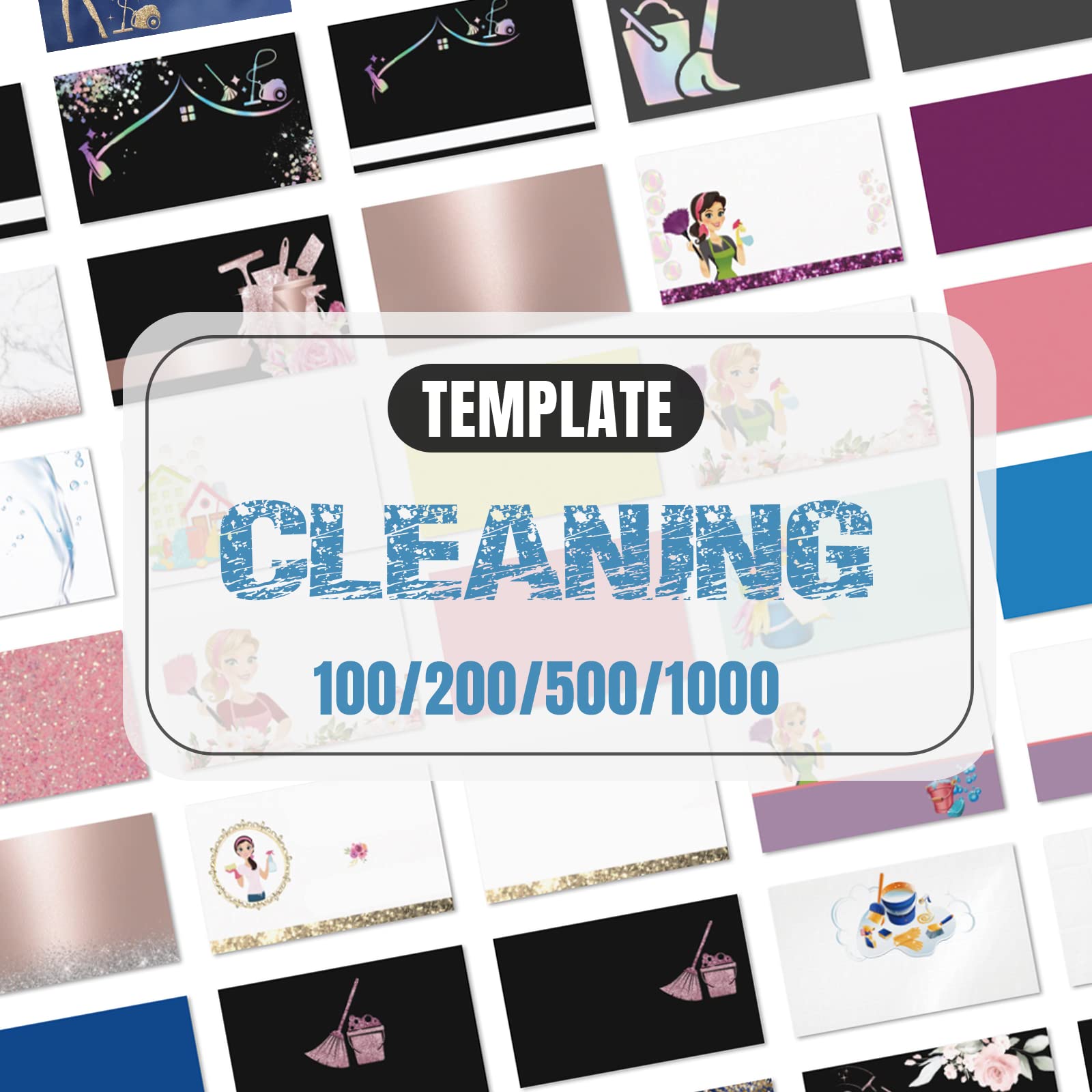 Custom Business Cards for Cleaning Services - Personalized with Your Logo | 3.5