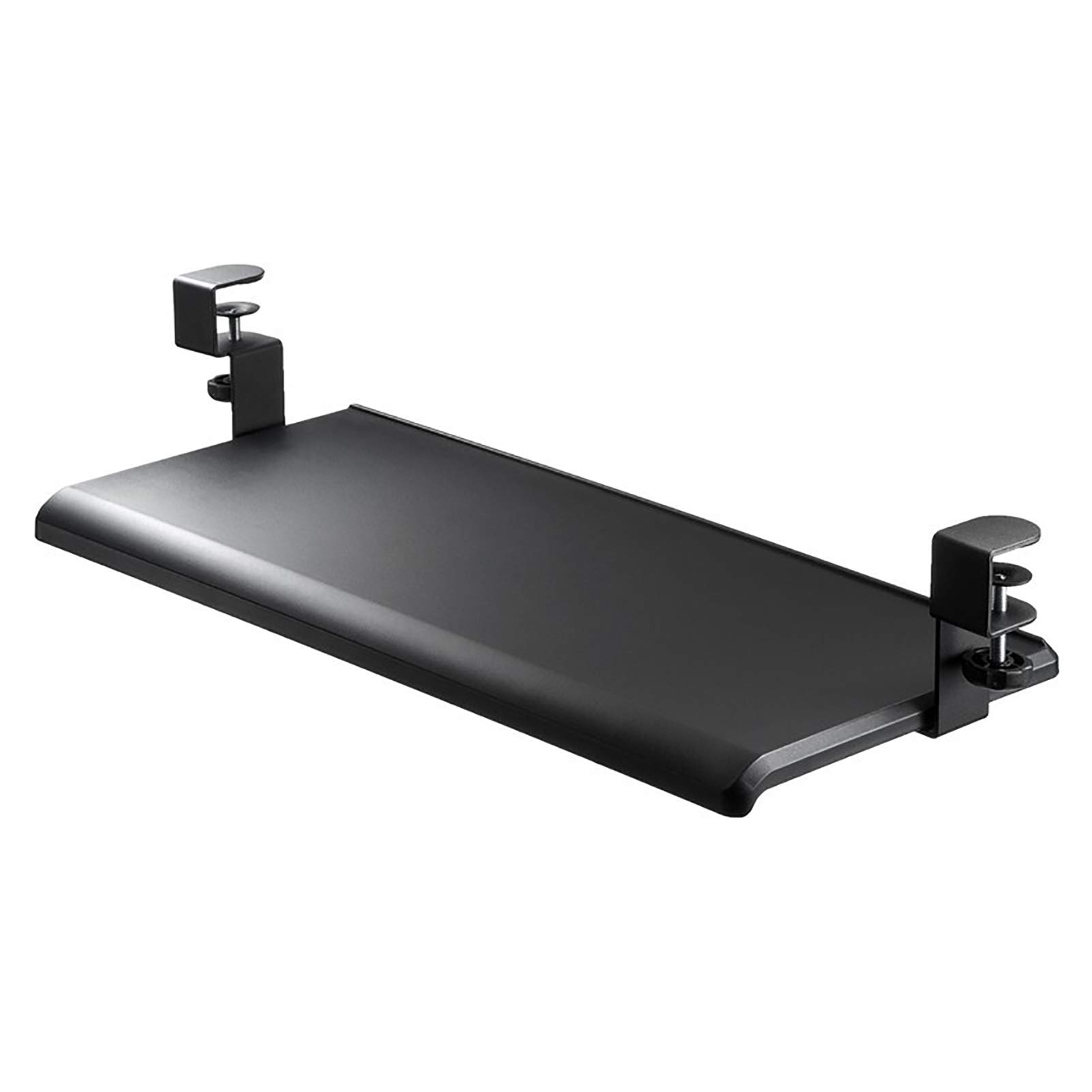 Ergonomic Under Desk Keyboard Tray with Clamp & Smooth Sliding Mechanism - Adjustable Height for Typing, Gaming & Office Work - Perfect for Home Office, Gaming Setup & Workspace Organization