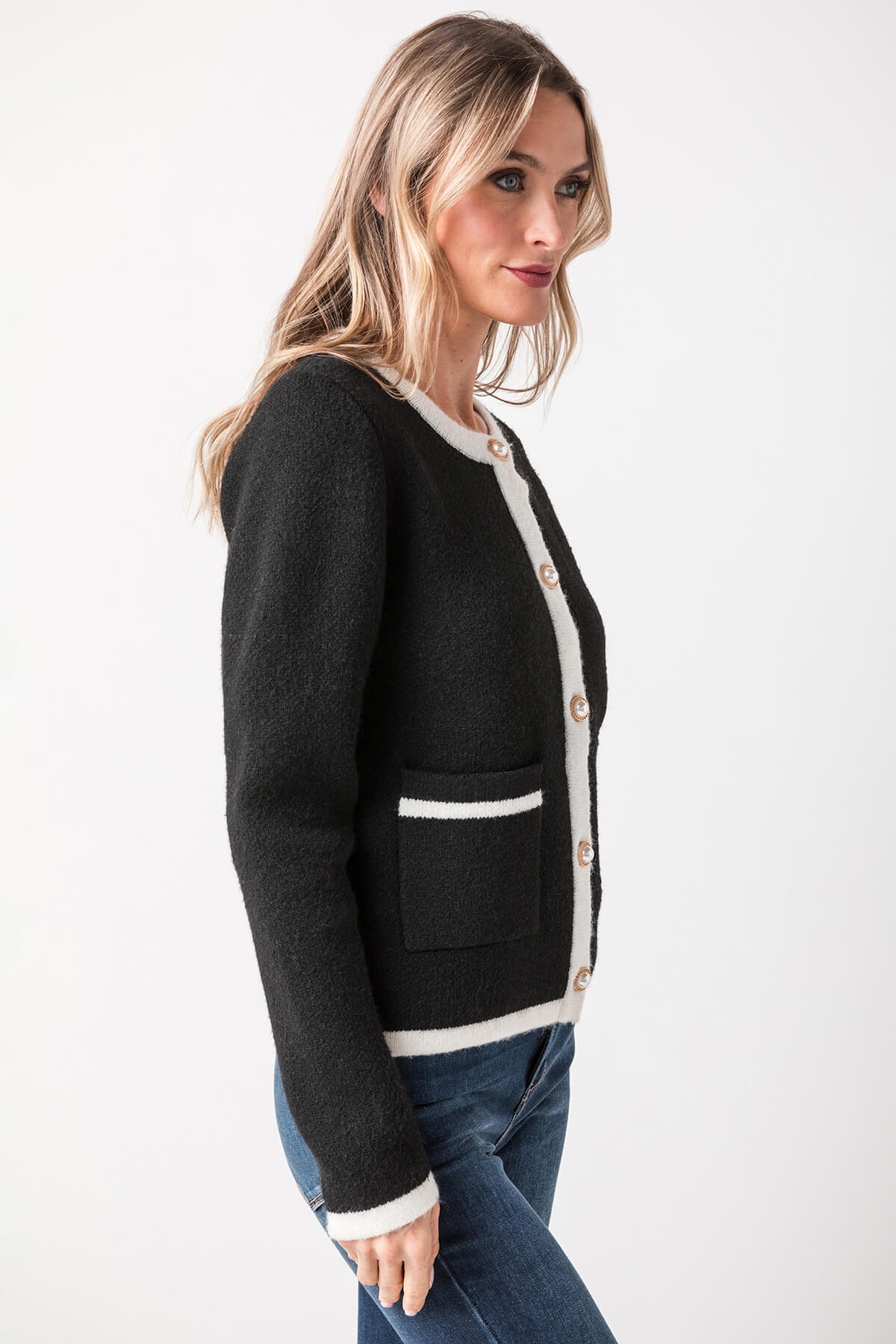 Stylish Fate Colorblock Sweater Cardigan for Women | Trendy Knit Open Front Wrap | Perfect for Fall Outfits & Cozy Layering