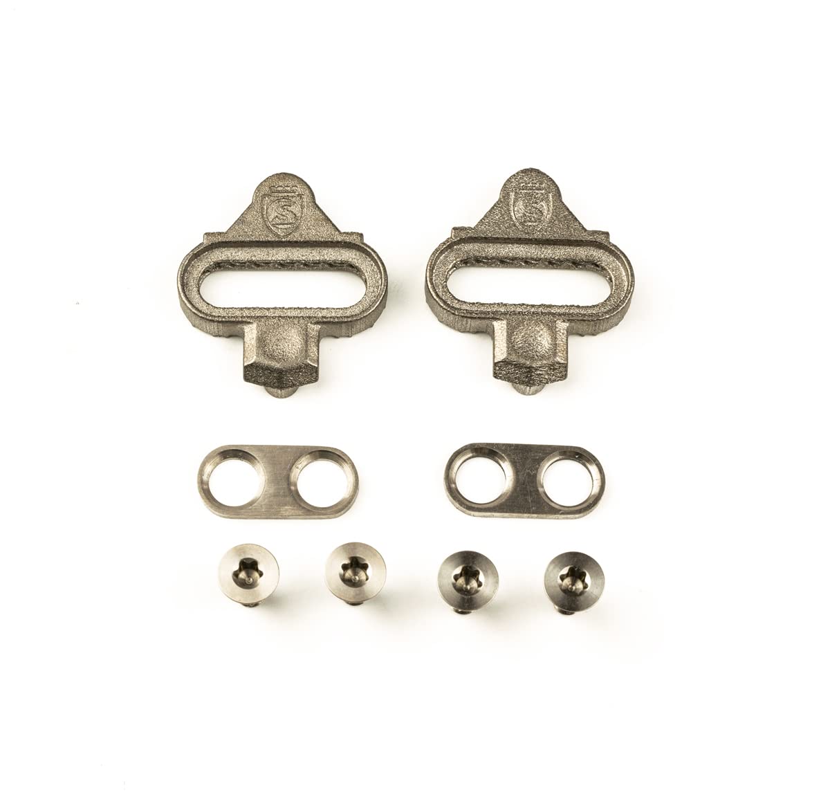 SILCA 3D Printed Titanium Cleat Kit for Shimano SPD Pedals - 1 Pair with Titanium Screws & Plates | Perfect for Road Cycling, Mountain Biking & Indoor Training