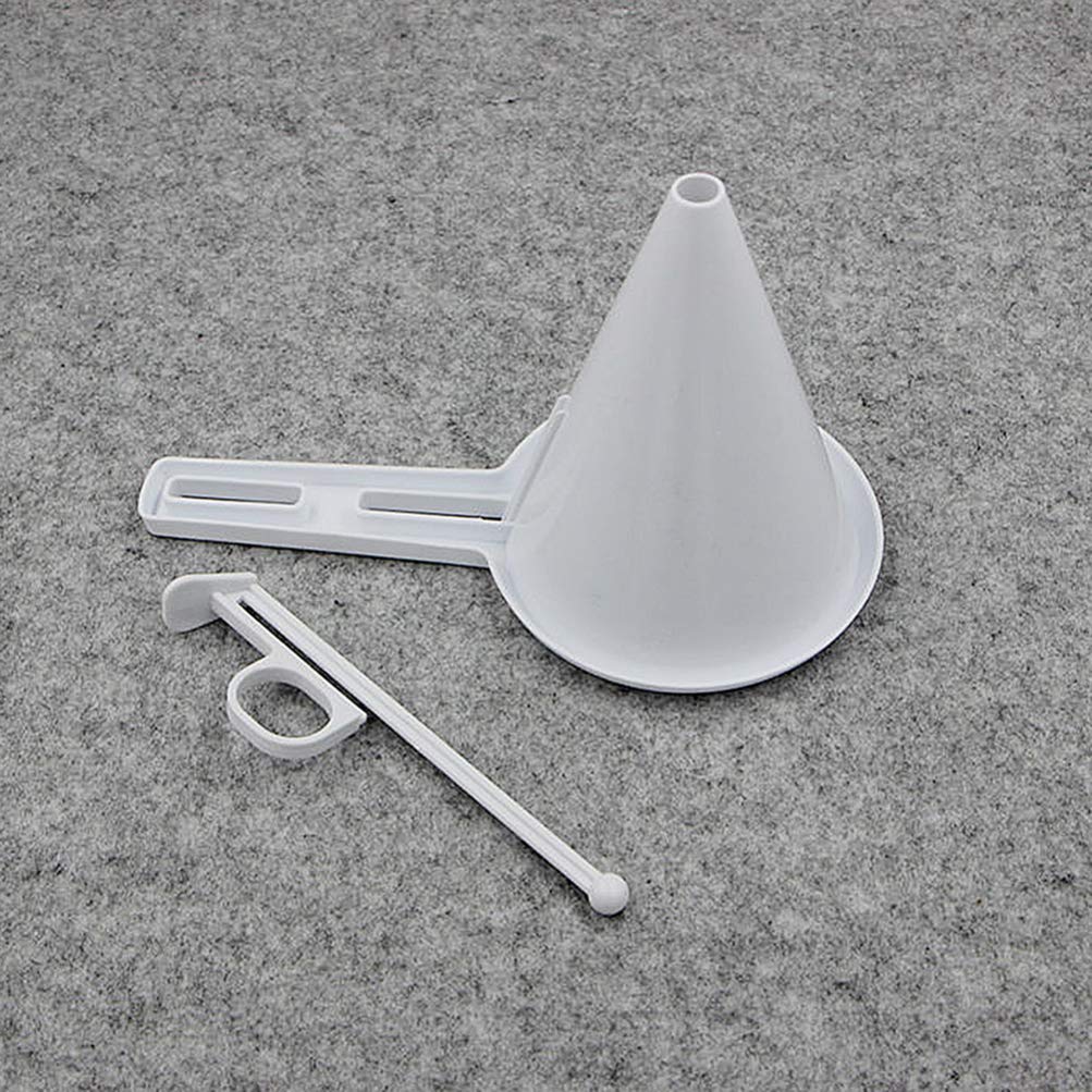 4-Pack Chocolate Funnel Set for Baking - Cream Icing, Powder & Liquid Pouring Funnel - Essential Kitchen Gadget for Dessert Decorating, Candy Making & Cake Decorating - Perfect for Home Bakers & Professional Chefs