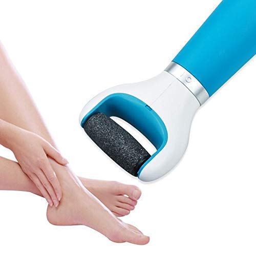 Diazola Electric Foot Scrubber with Diamond Crystal Roller - Dead Skin Remover for Cracked Heels - Callus Remover for Smooth & Soft Feet - Perfect for Men & Women - Home Pedicure & Foot Care Essential