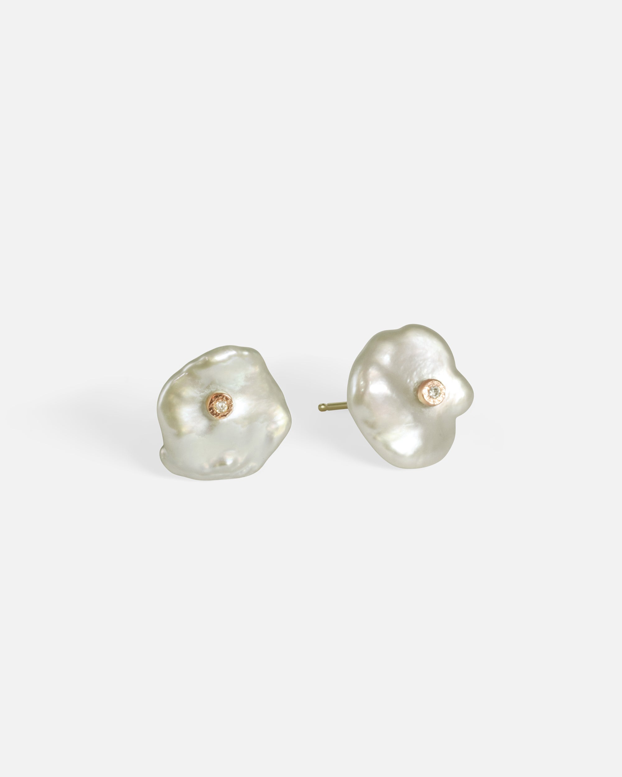 Keshi Petal Stud Earrings - Dainty Floral Design for Women | Perfect for Everyday Wear, Date Nights & Special Occasions