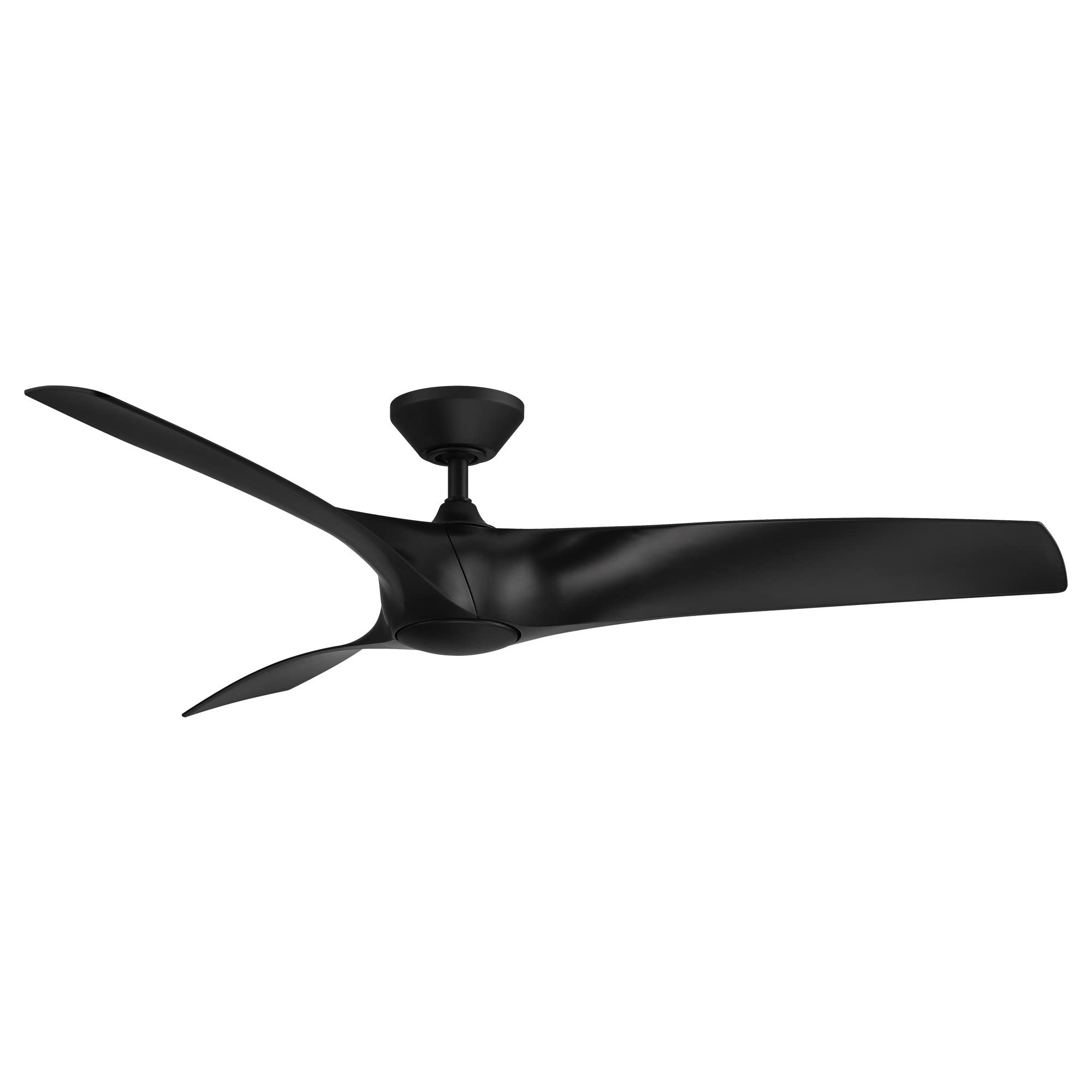 Zephyr 62-Inch Smart Ceiling Fan with LED Light Kit & Remote Control, Adjustable CCT 2700K-5000K, Matte Black, Works with Alexa & iOS/Android App for Living Room, Bedroom, or Patio