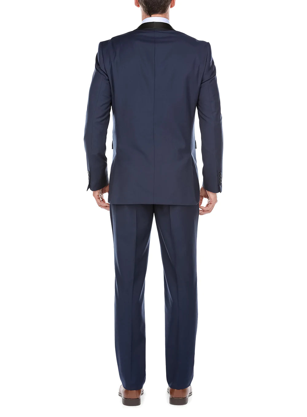Blue 2-Piece Tuxedo with Shawl Lapel - Slim Fit Men's Suit for Weddings, Prom & Formal Events