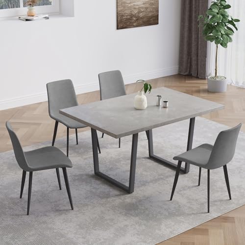 Table+4 Grey Chairs
