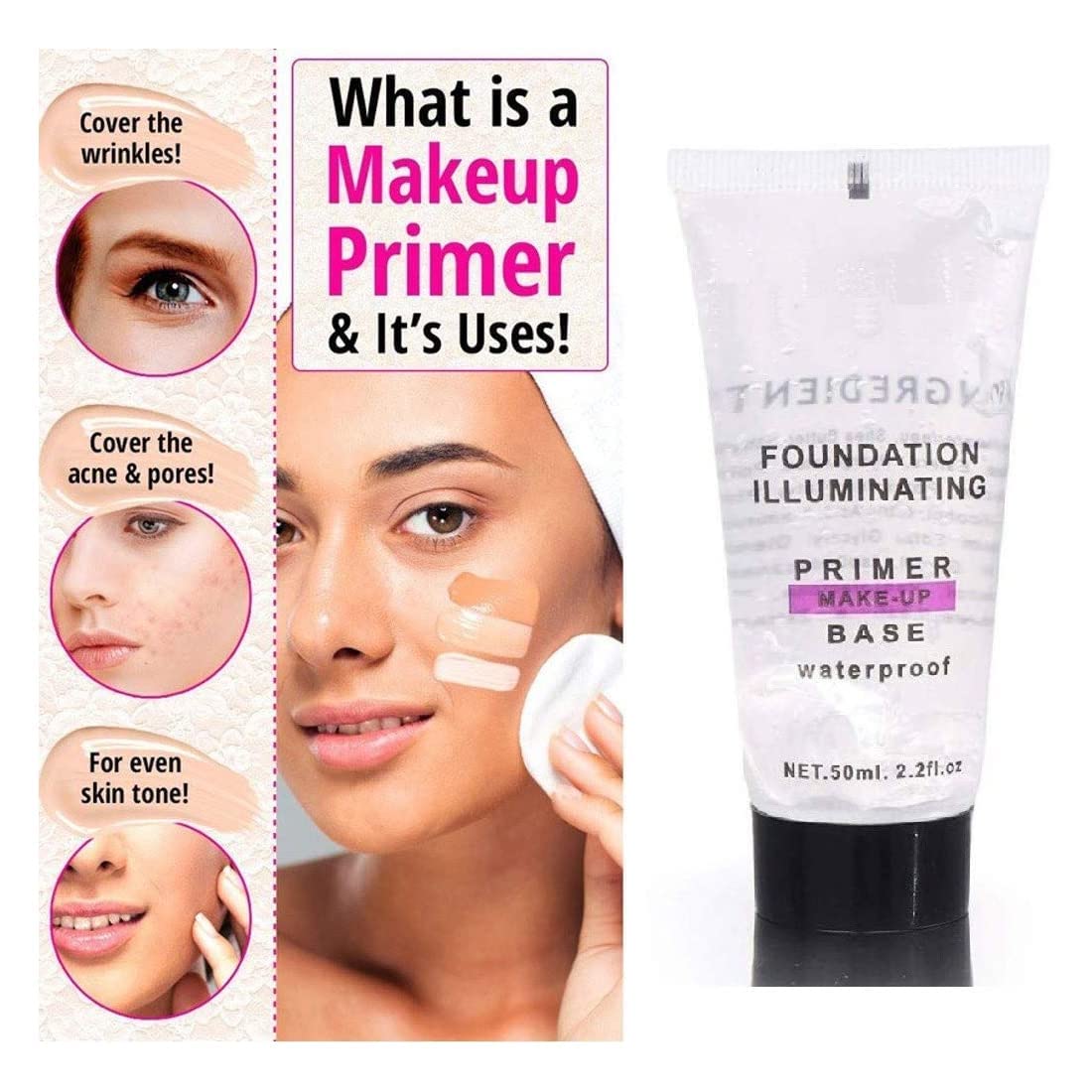 Professional Beauty Makeup Kit - Lipstick, Sponge, Compact, Loose Powder, Face Serum, BB Cream, Eyeliner & Primer | Perfect for Daily Makeup & Special Occasions