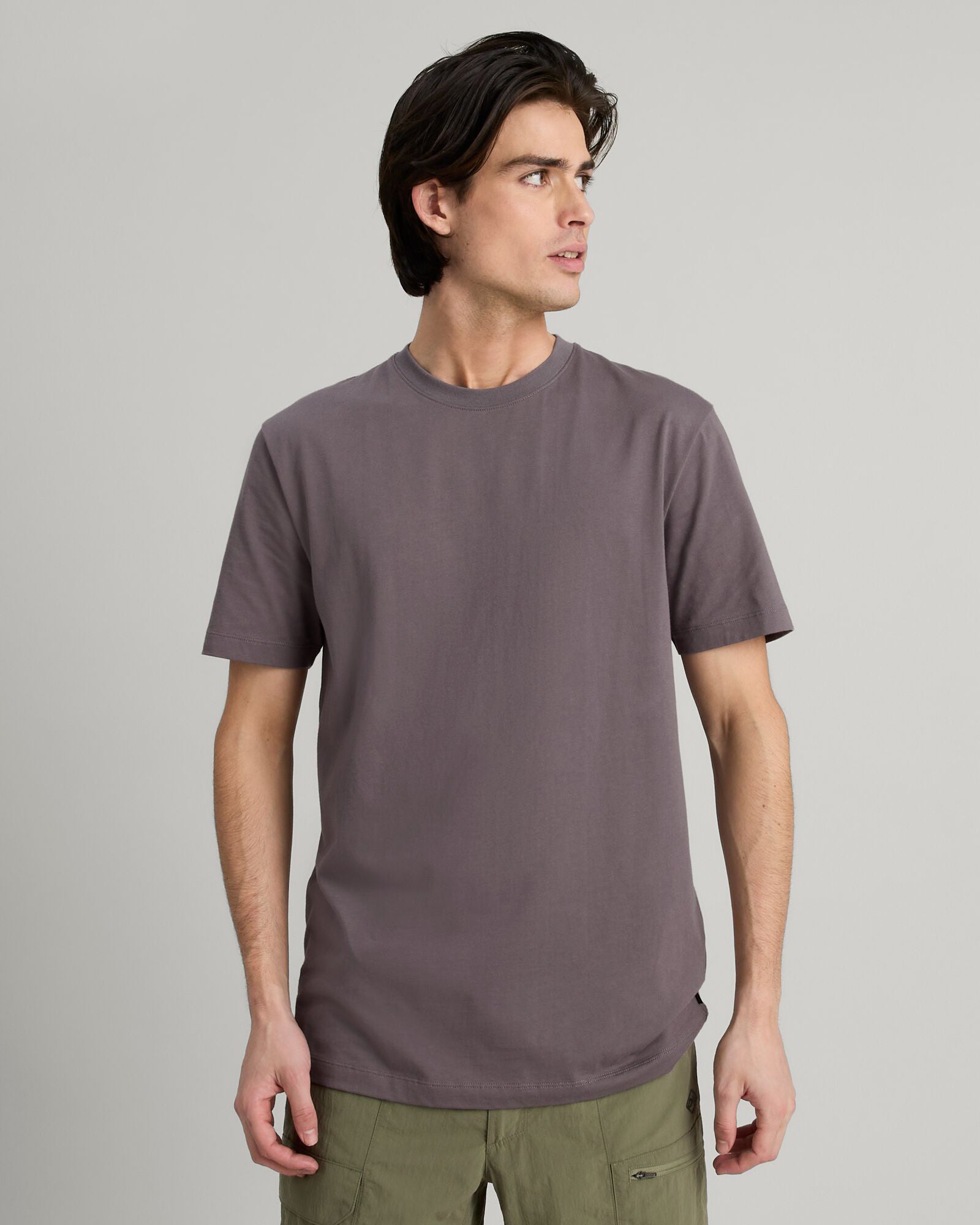 KMD Solid Men's Short Sleeve T-Shirt - Light Quartz Color - Comfortable Casual Tee for Everyday Wear, Gym, and Outdoor Activities
