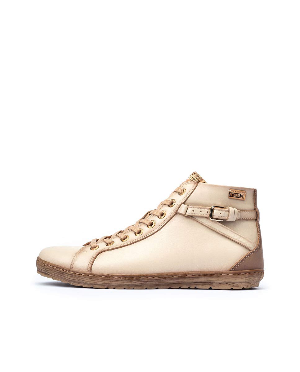 PIKOLINOS Women's Leather Lagos Sneakers - Comfortable Casual Shoes for Walking, Travel & Everyday Wear