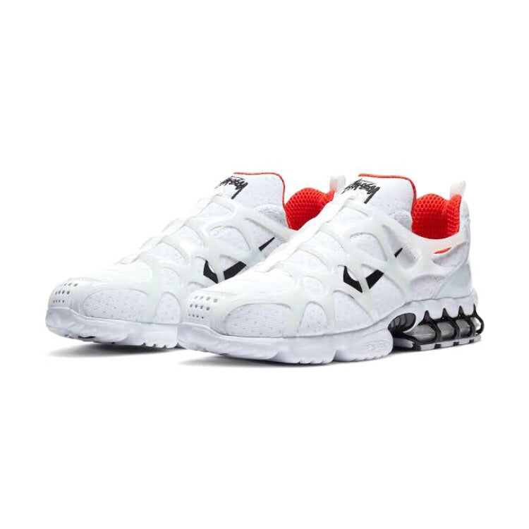Nike x Stussy Air Kukini Spiridon Cage 2 White Sneakers - Men's Running Shoes for Casual Wear & Street Style Fashion