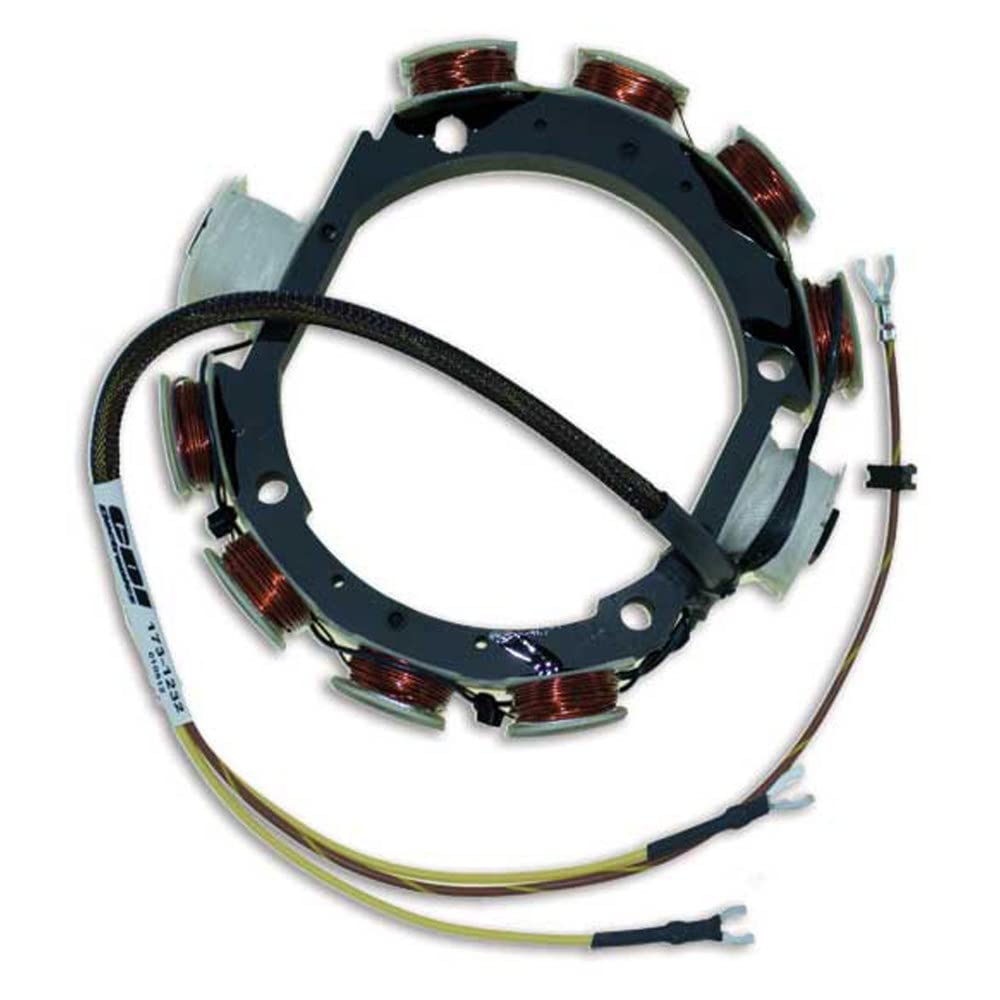 CDI Electronics 173-1232 Johnson/Evinrude Stator - 2 Cylinder 6 Amp Power Pack for Outboard Motors (1971-1977) | Perfect for Marine Engine Repair & Boat Maintenance