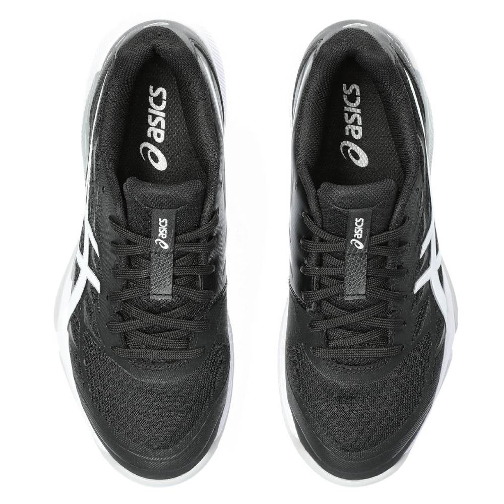 ASICS Gel Tactic 12 Women's Volleyball Shoes - Lightweight Indoor Court Sneakers for Women with Shock Absorption (Black/White) - Perfect for Volleyball, Badminton & Indoor Sports Training